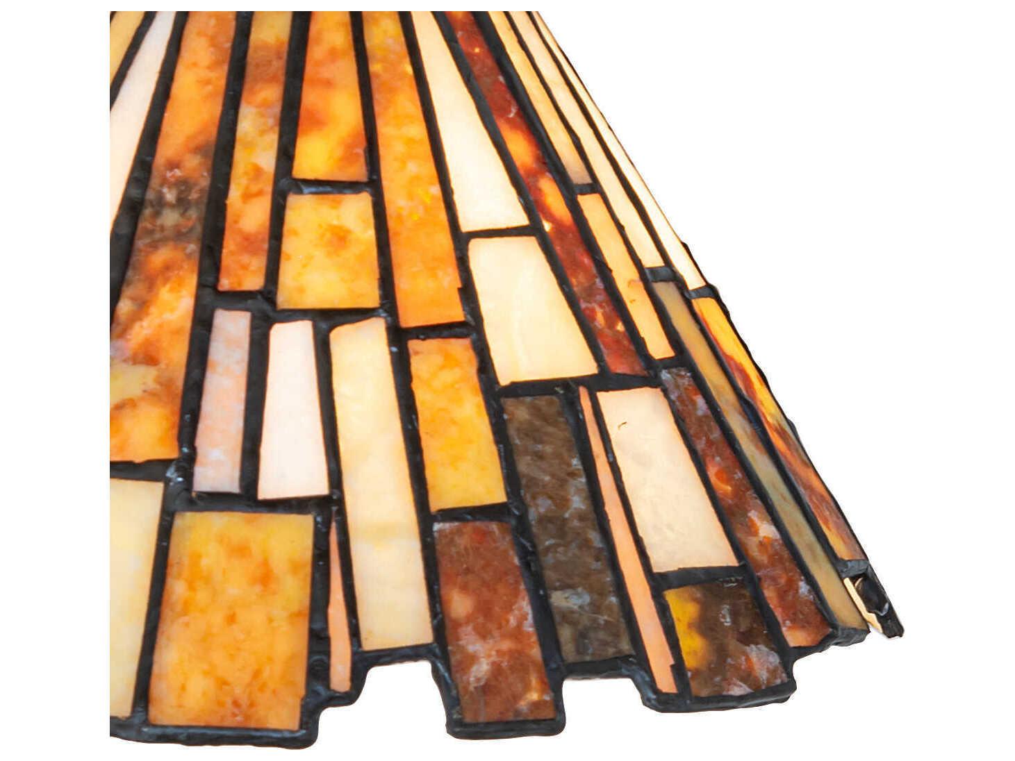 Meyda Delta 1-Light Mahogany Bronze Traditional Flush Mount