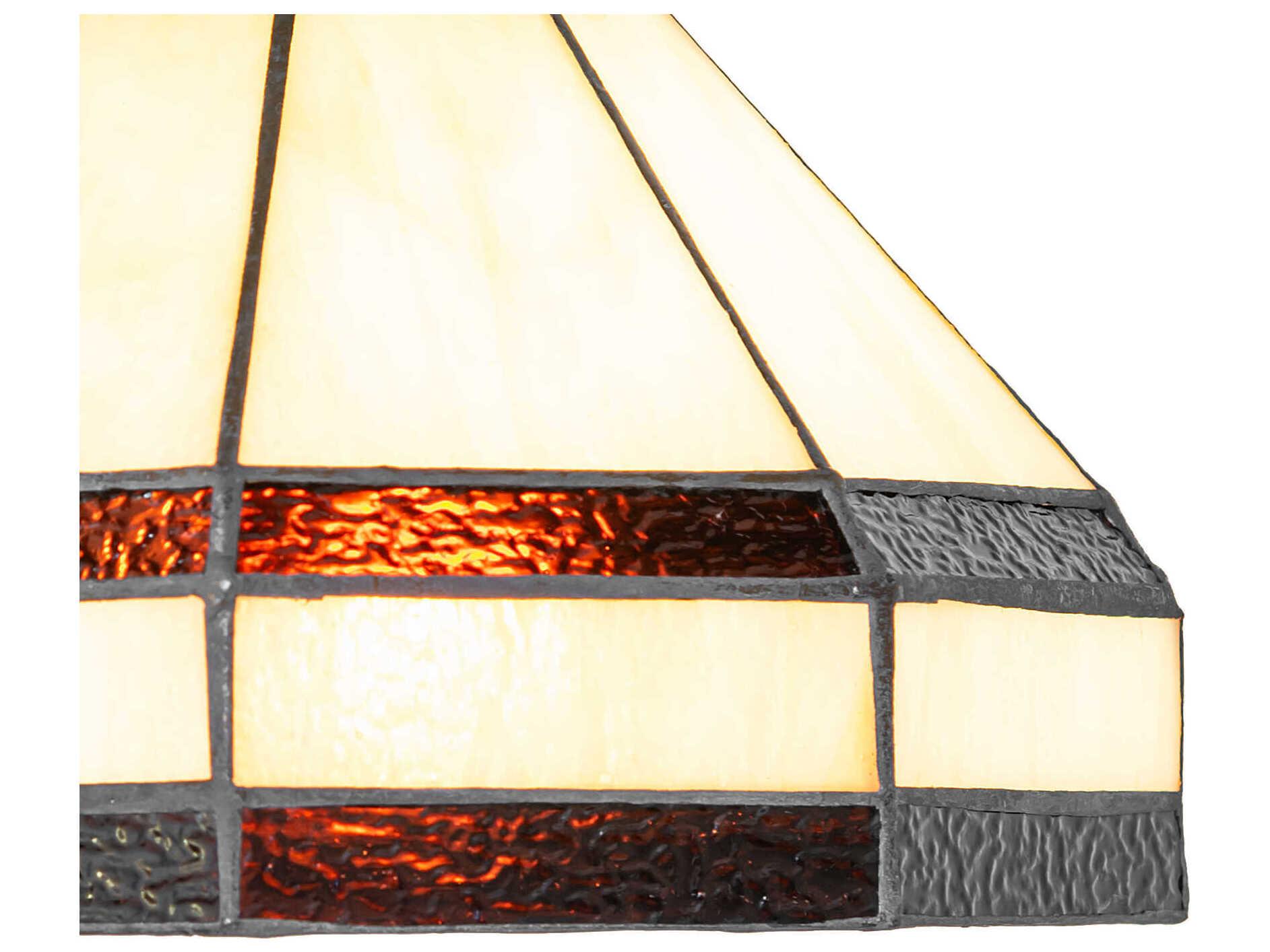 Meyda Topridge 1-Light Bronze Traditional Flush Mount