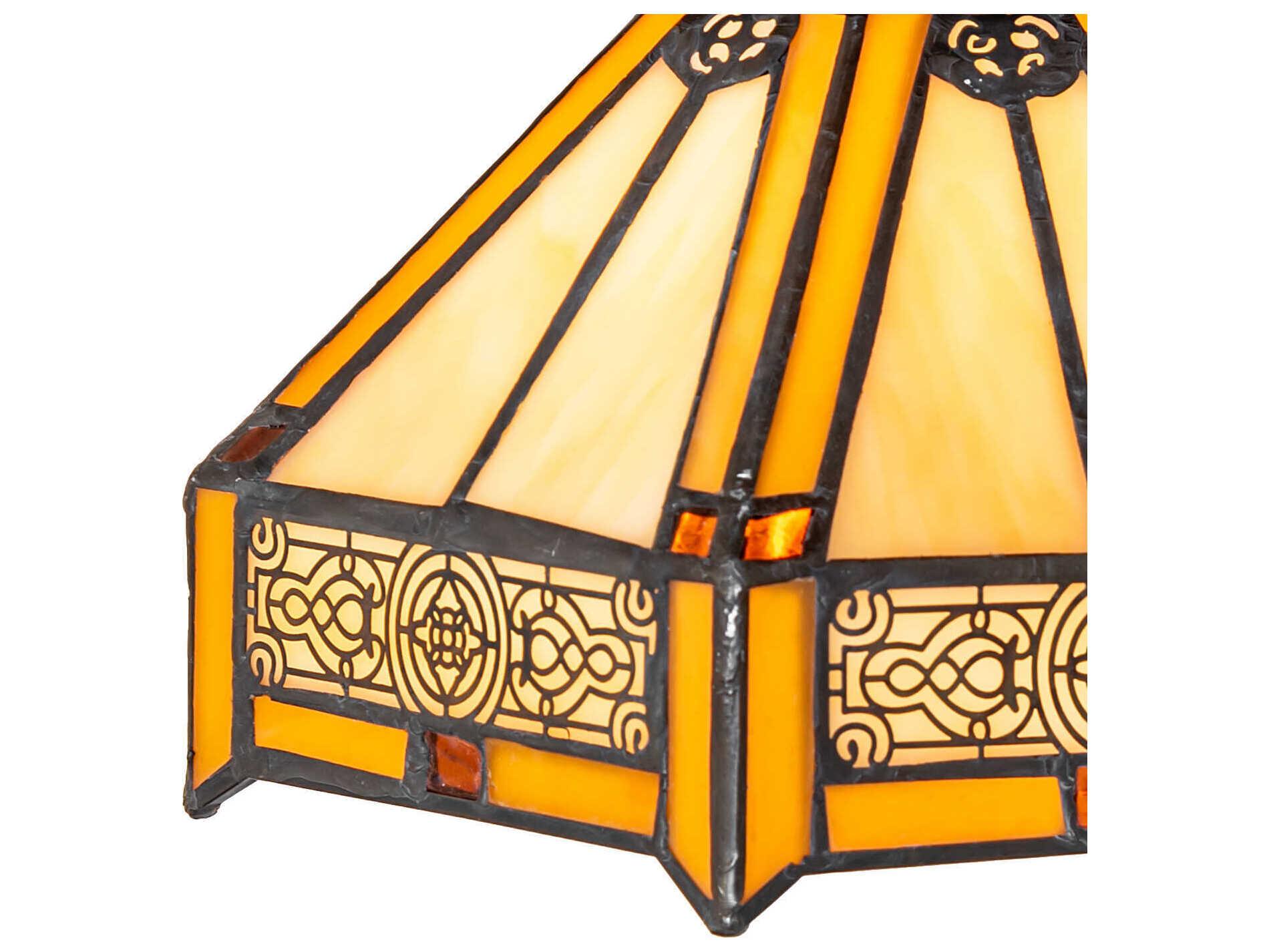 Meyda Peaches 1-Light Mahogany Bronze Traditional Flush Mount