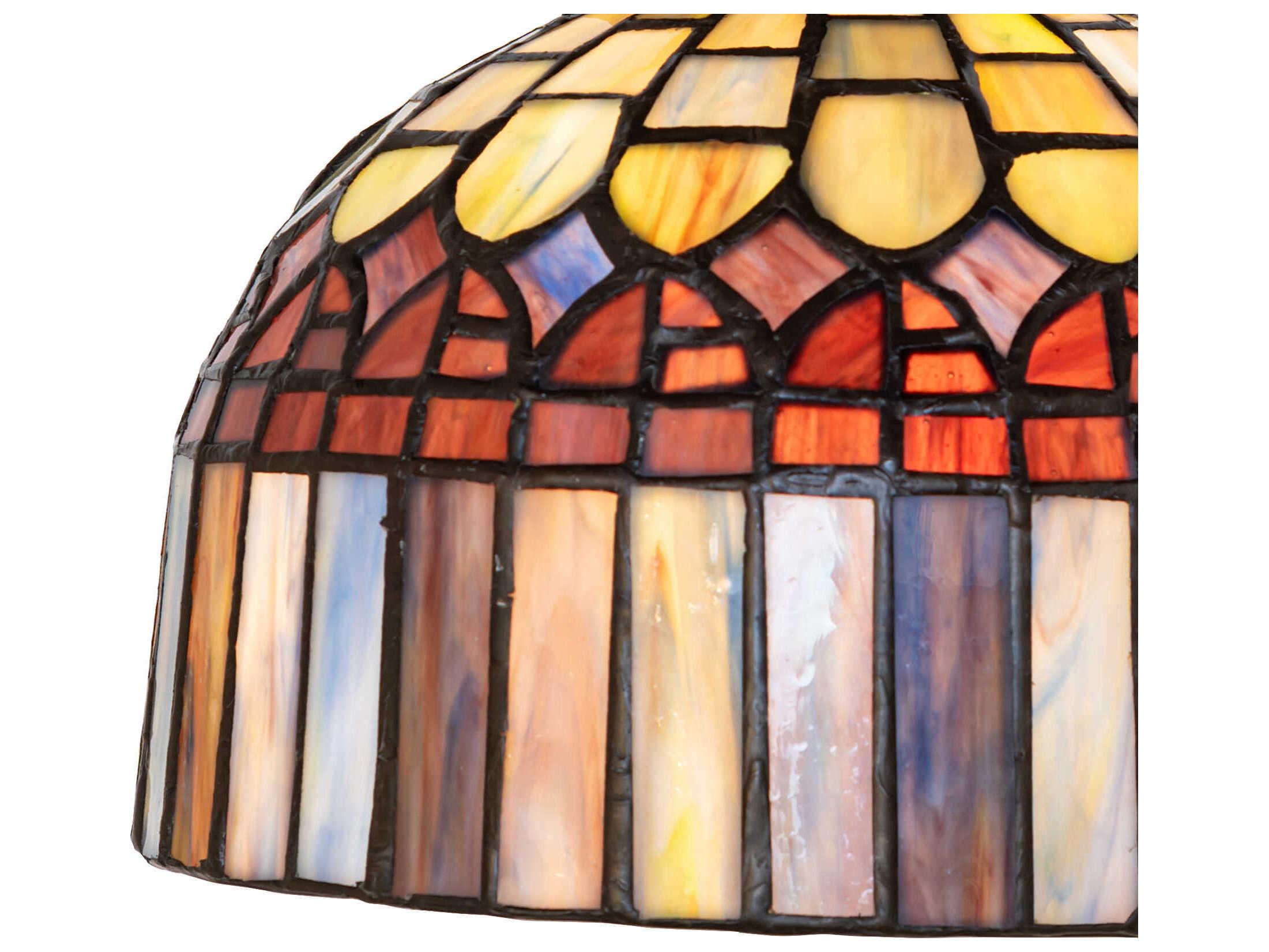 Meyda Tiffany Candice 1-Light Mahogany Bronze Traditional Dome Flush Mount