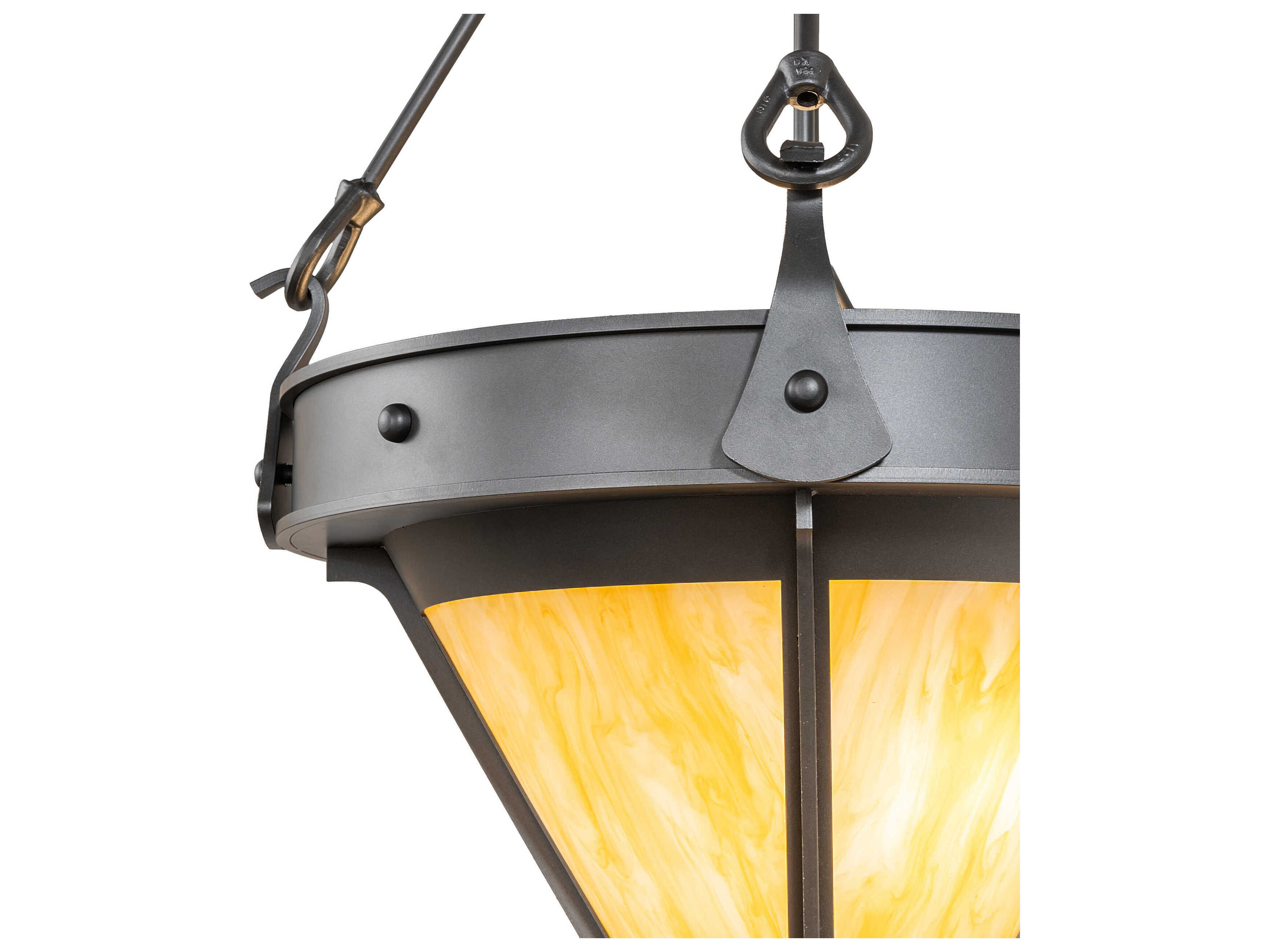 Meyda Nehring 3-Light Wrought Iron Bronze Traditional Pendant