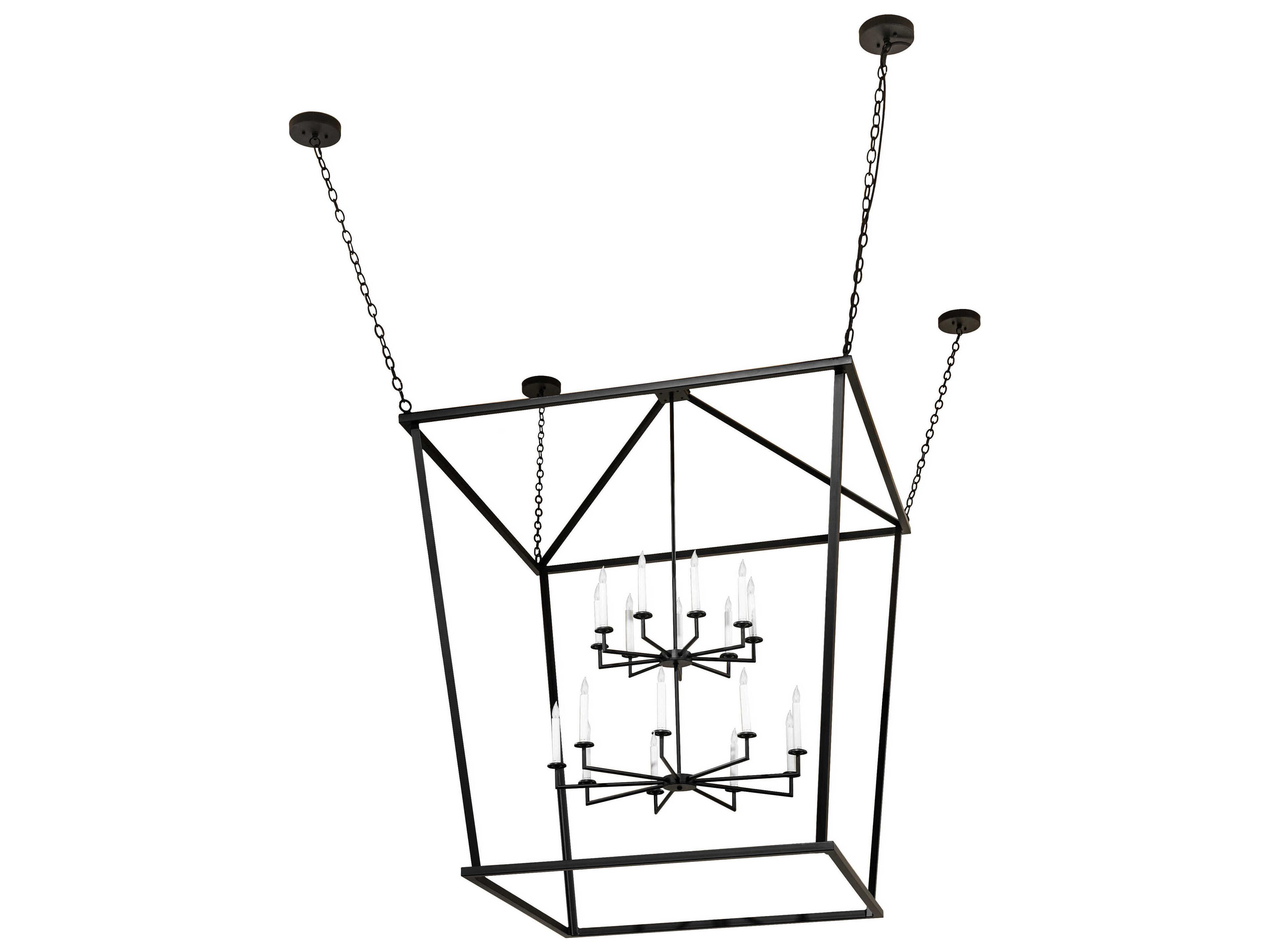 Meyda Kitzi 18-Light Flat Black Pendant