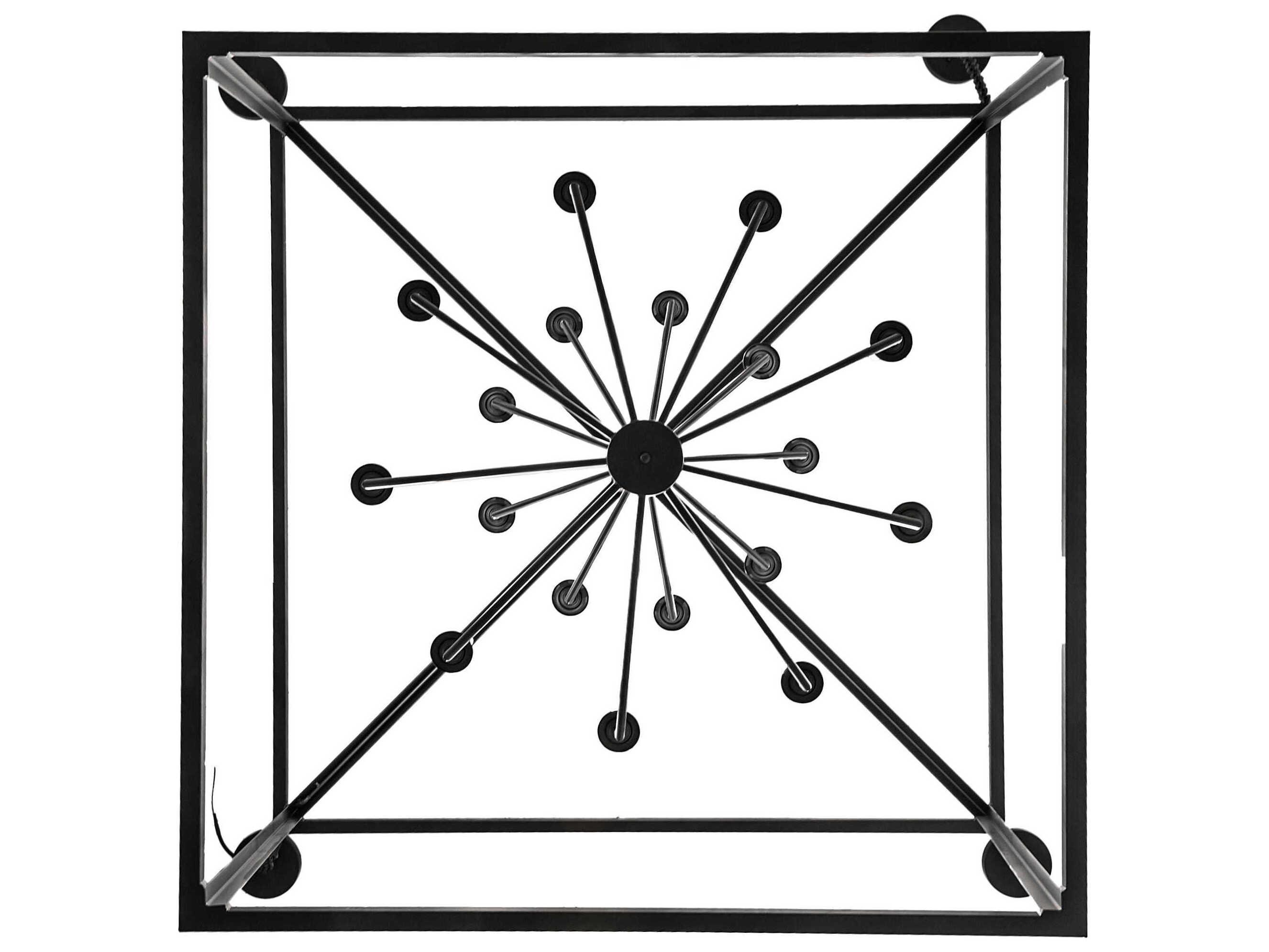 Meyda Kitzi 18-Light Flat Black Pendant