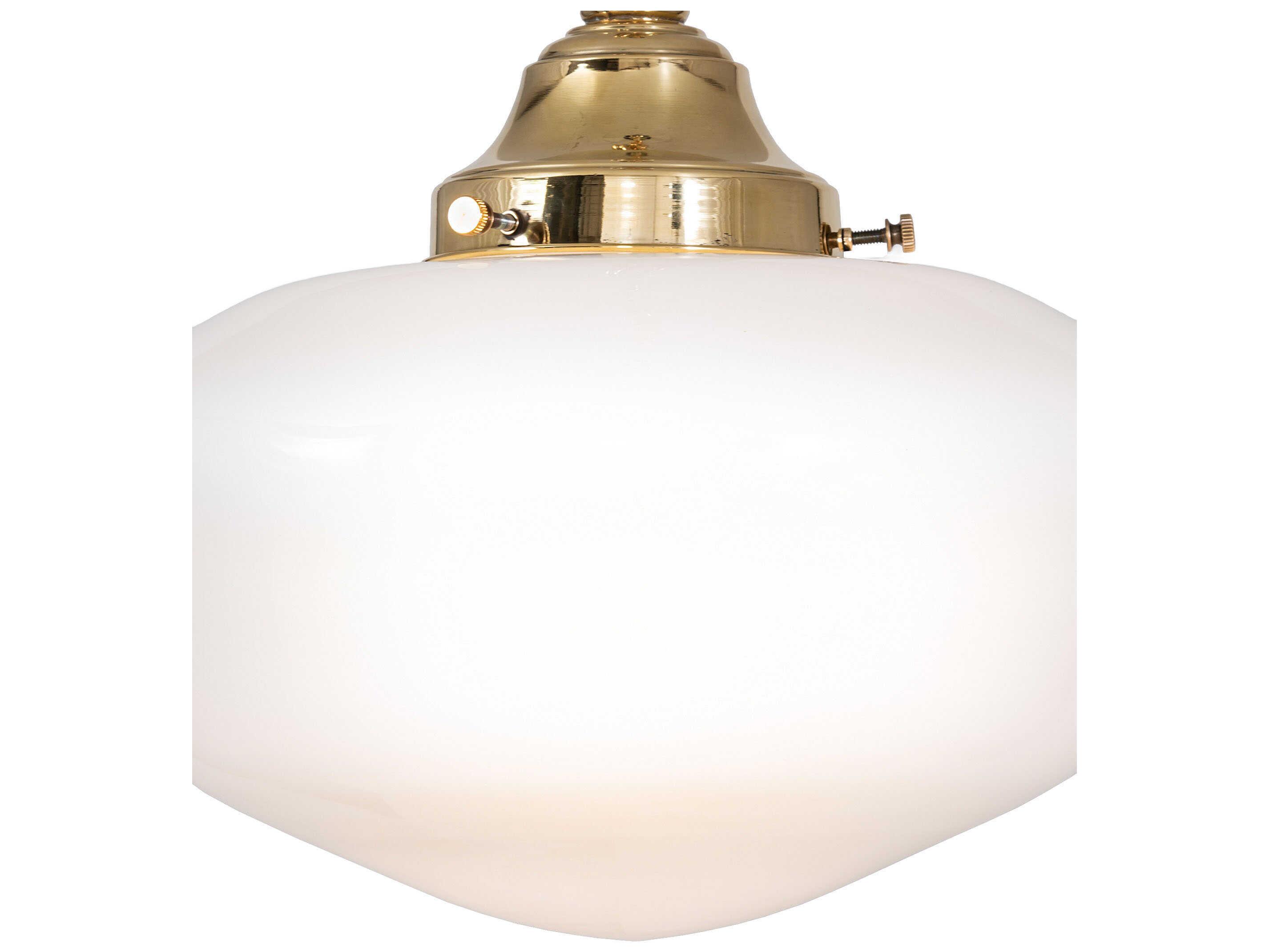 Meyda Revival 1-Light Polished Brass Traditional Mini Pendant