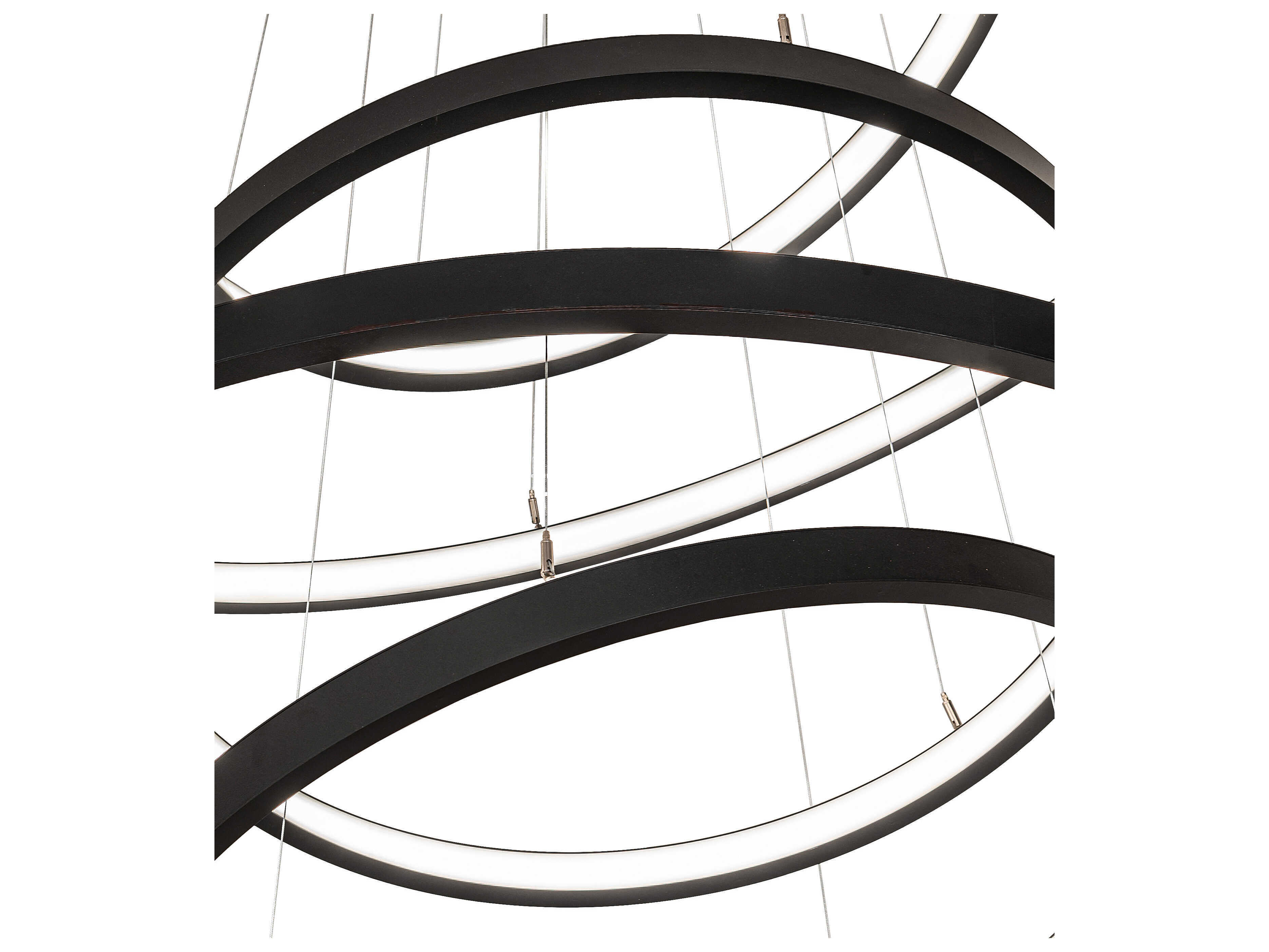 Meyda Anillo Textured Black Chandelier