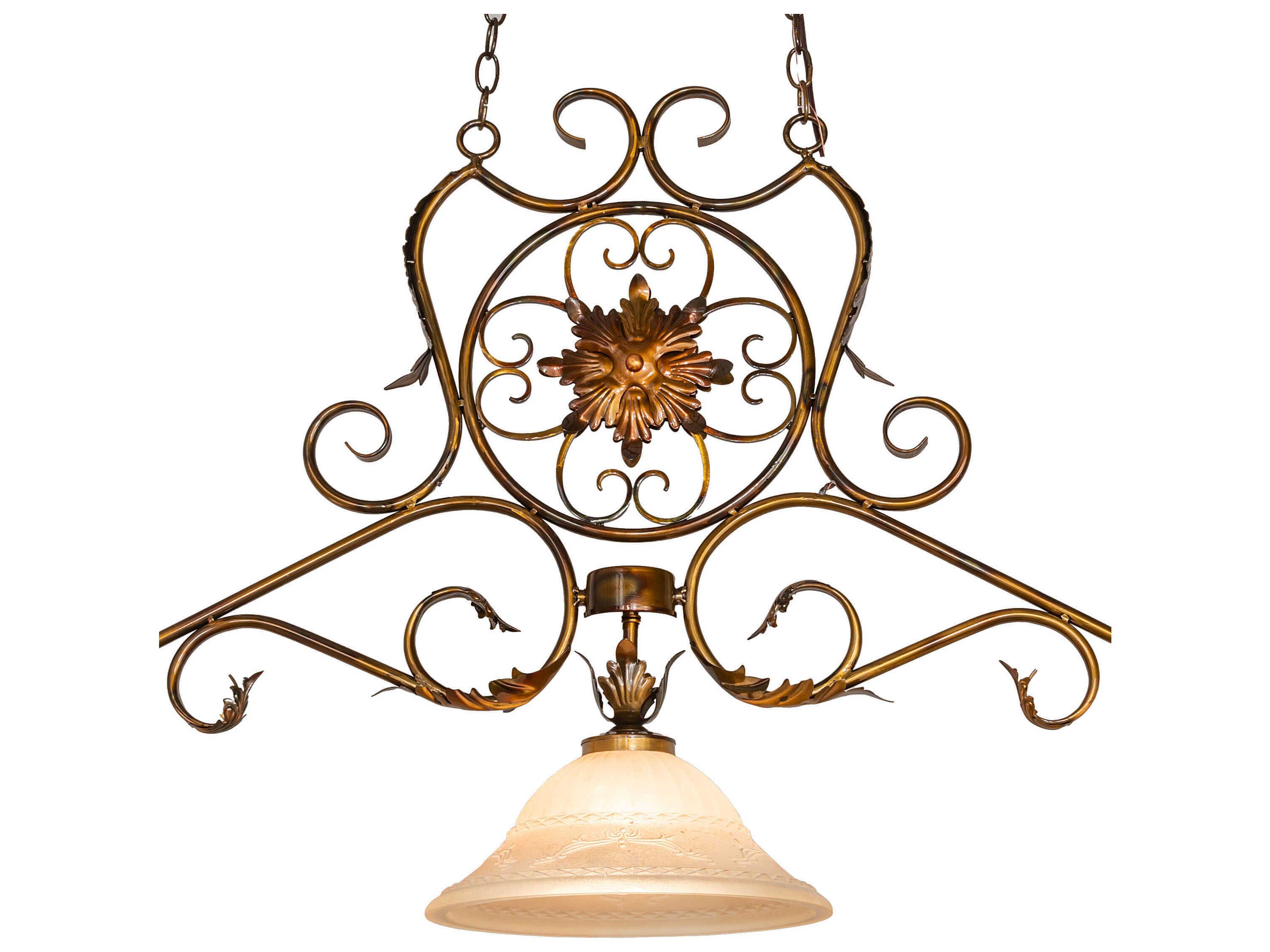 Meyda Christabel 3-Light Burnished Transparent Gold Traditional Bell Island Pendant