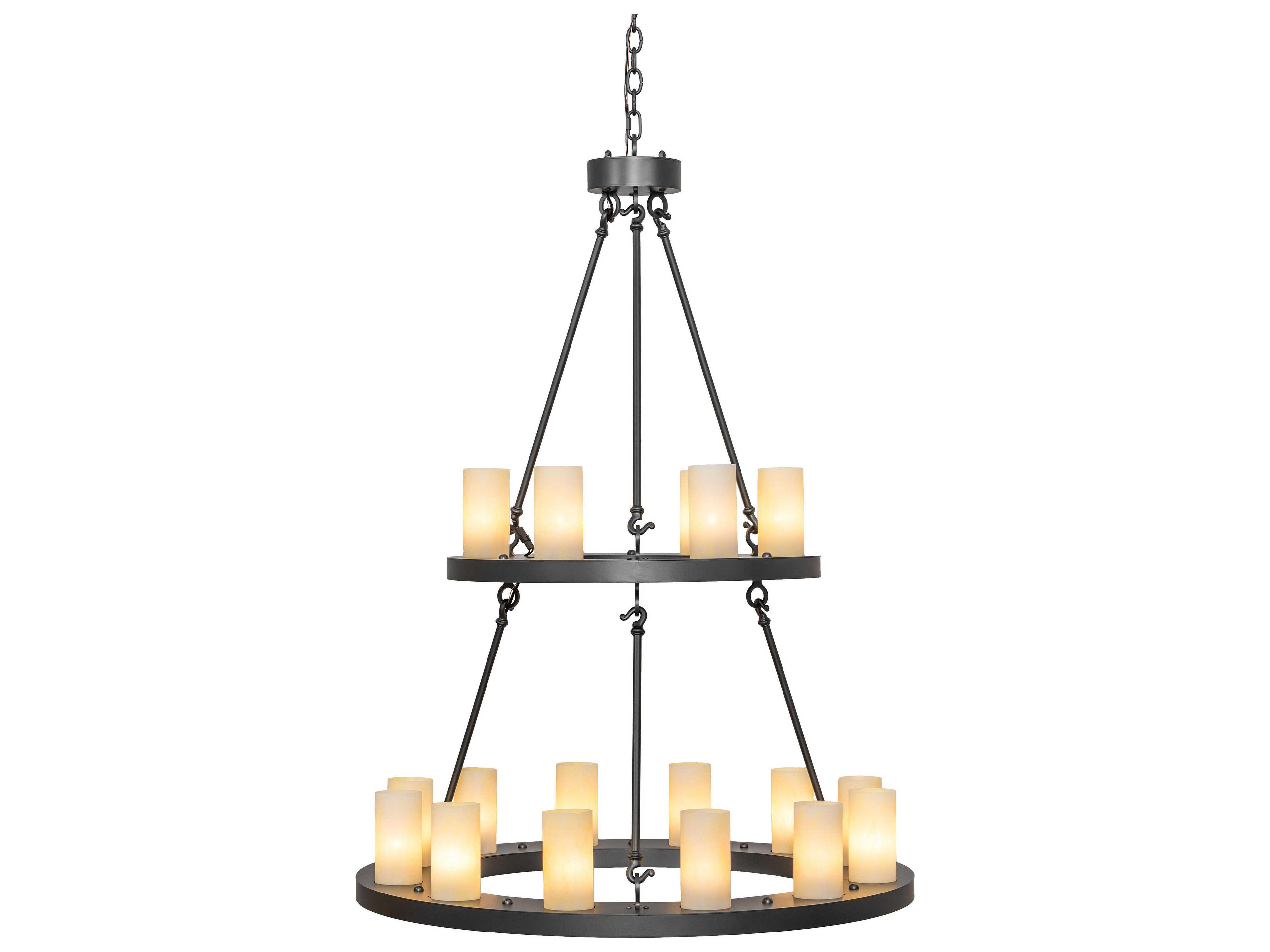 Meyda Loxley 18-Light Wrought Iron Chandelier