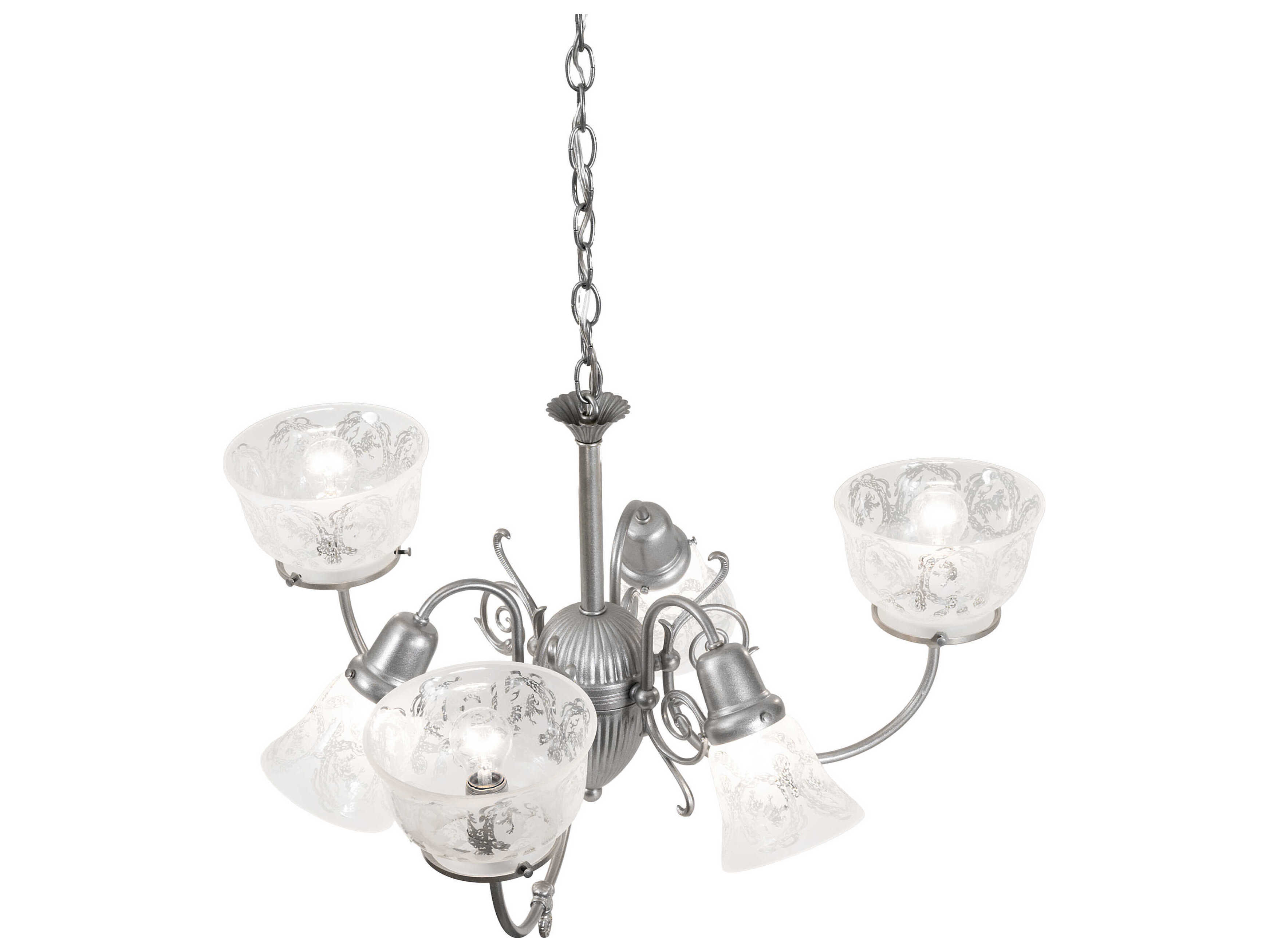 Meyda Gas & Electric 6-Light Light Sandstone Chandelier