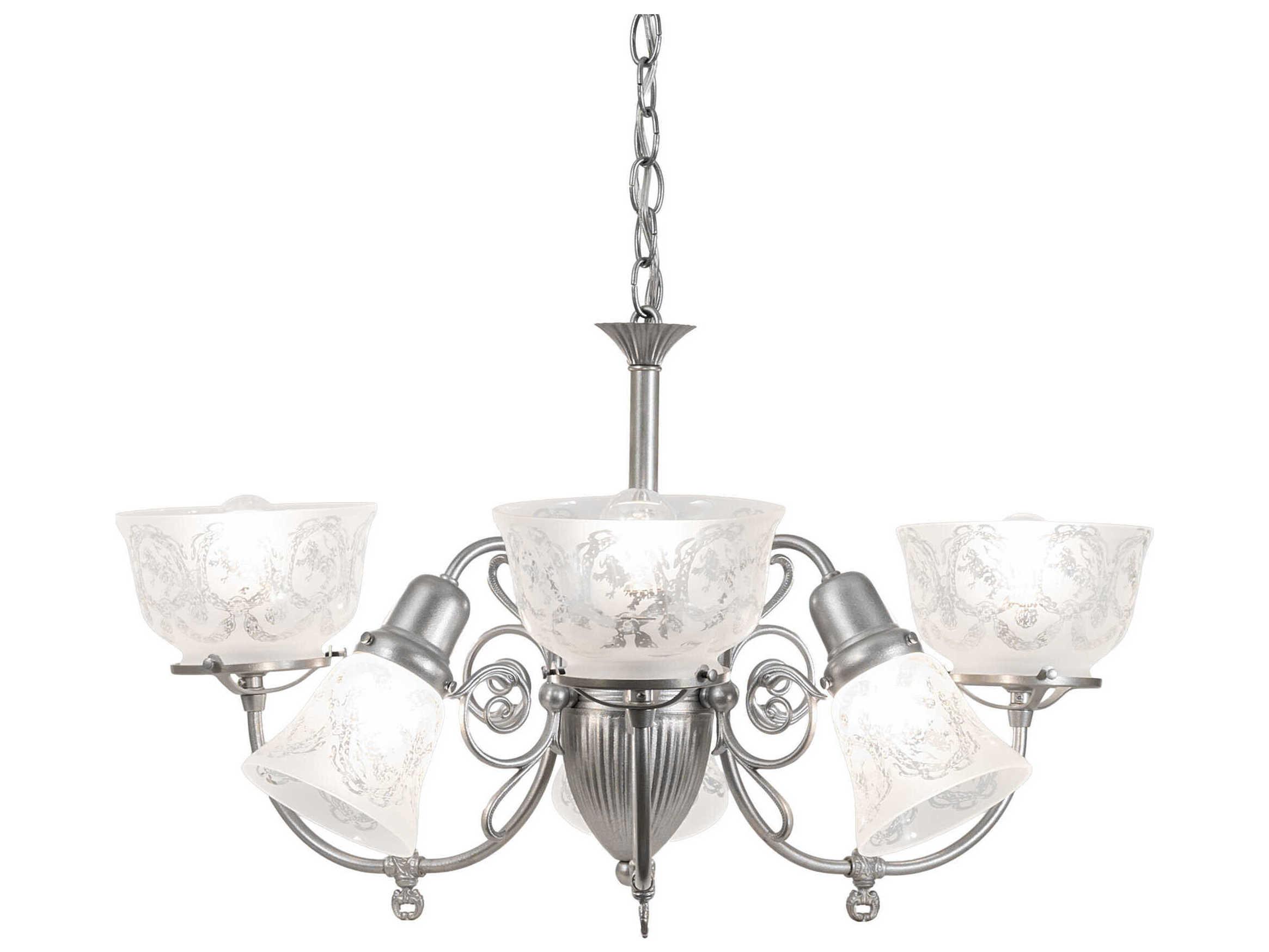 Meyda Gas & Electric 6-Light Light Sandstone Chandelier