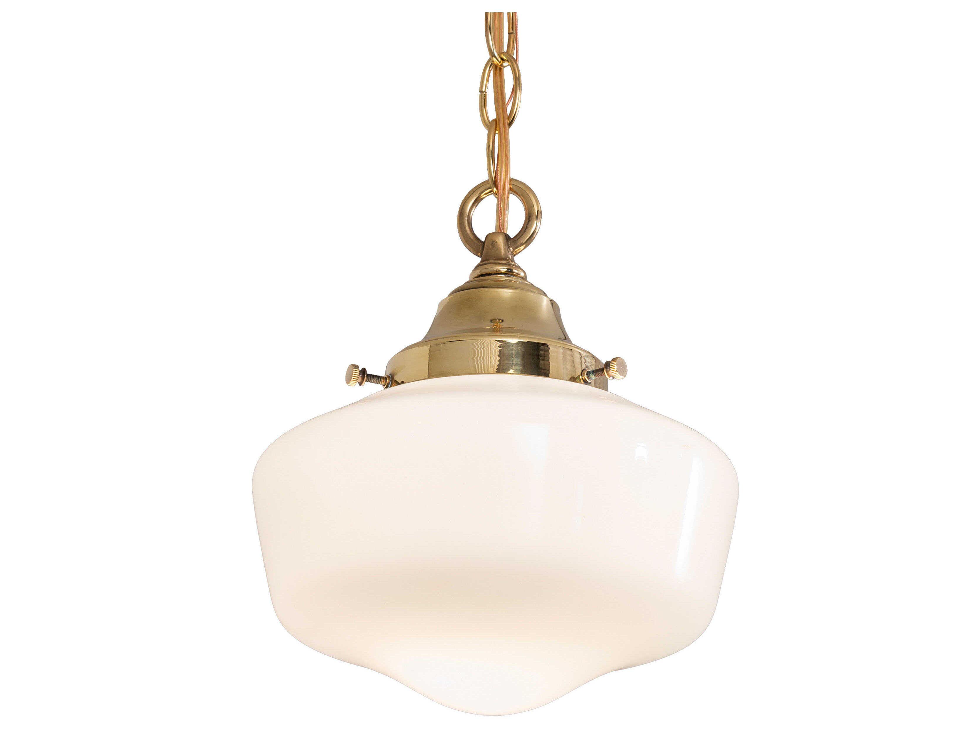 Meyda Revival 1-Light Polished Brass Traditional Mini Pendant