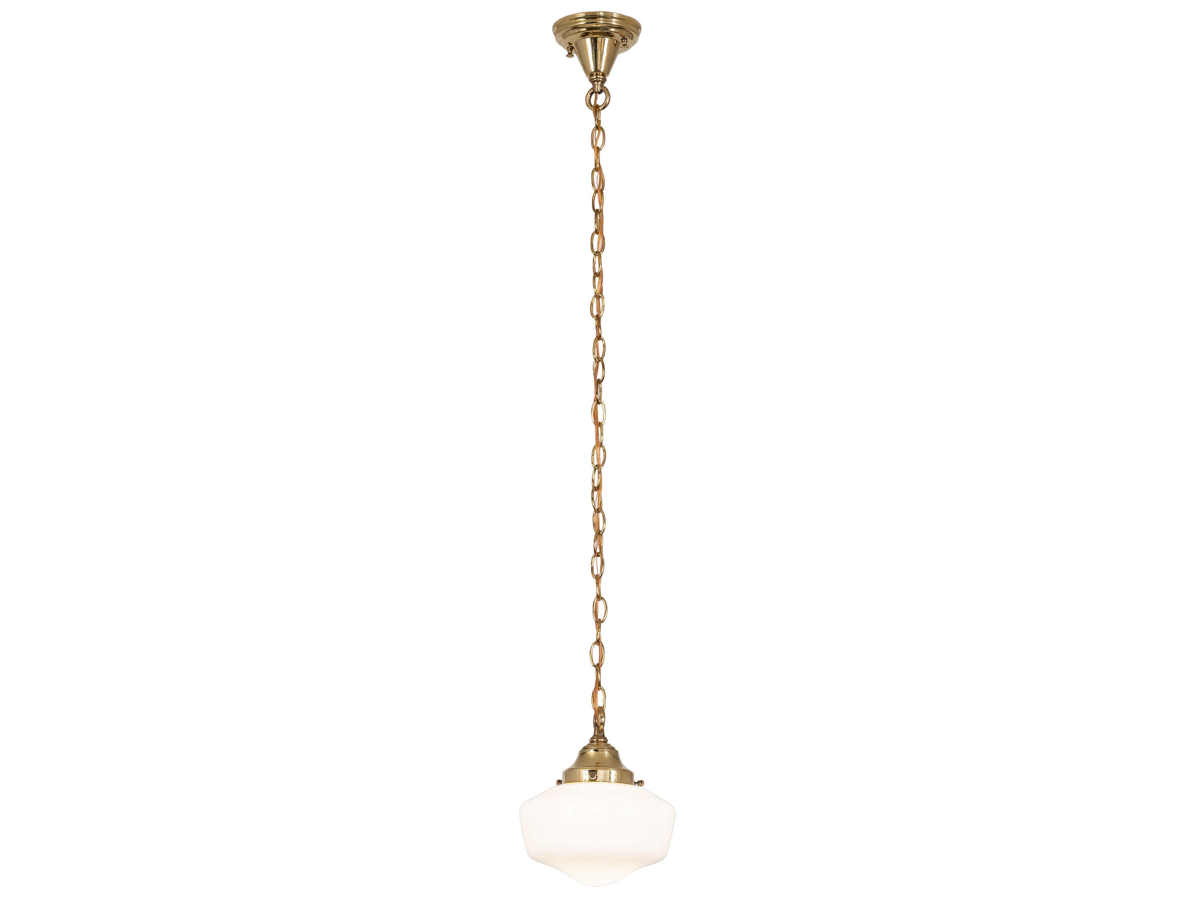 Meyda Revival 1-Light Polished Brass Traditional Mini Pendant