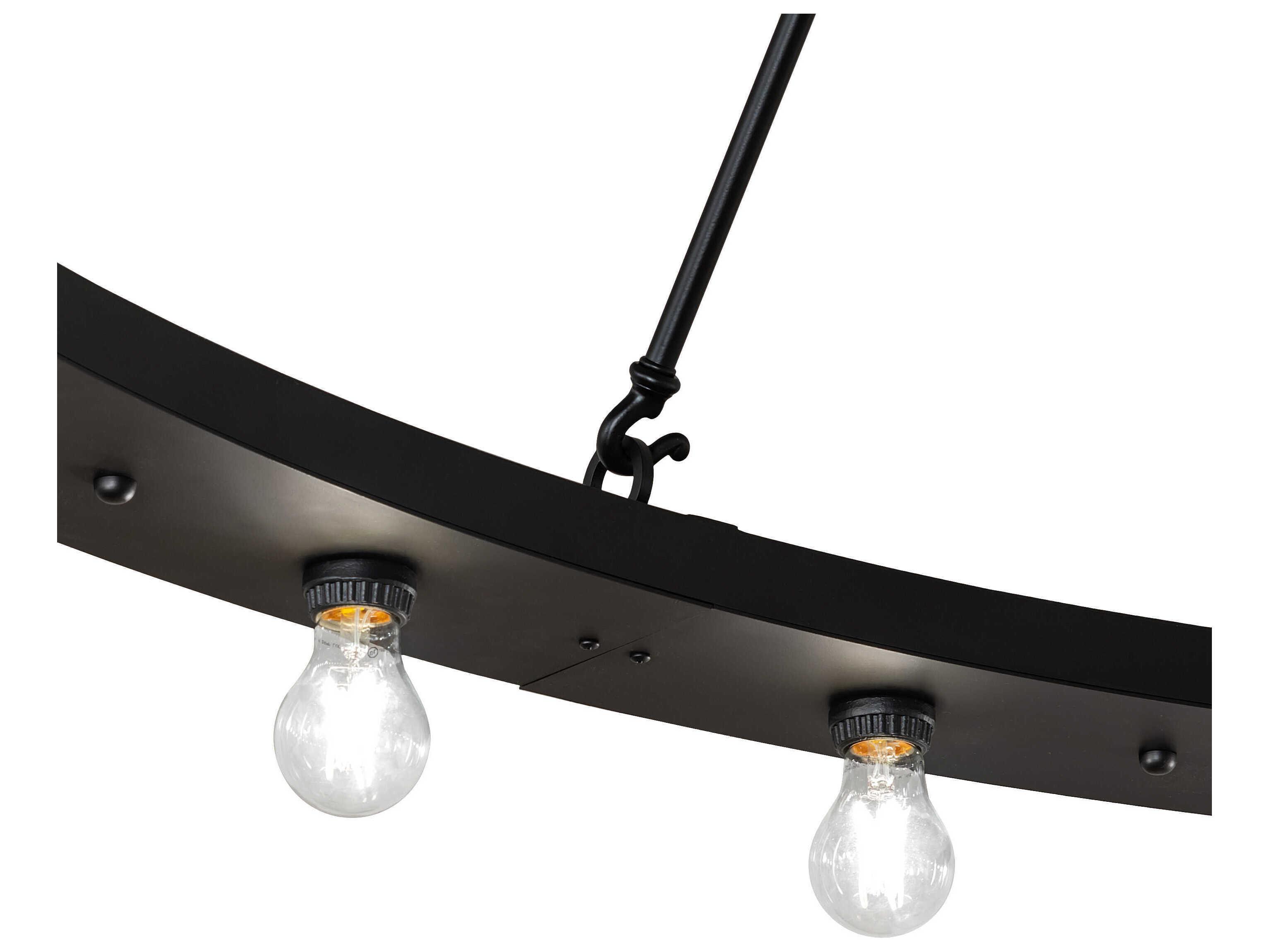Meyda Loxley 24-Light Solar Black Round Chandelier