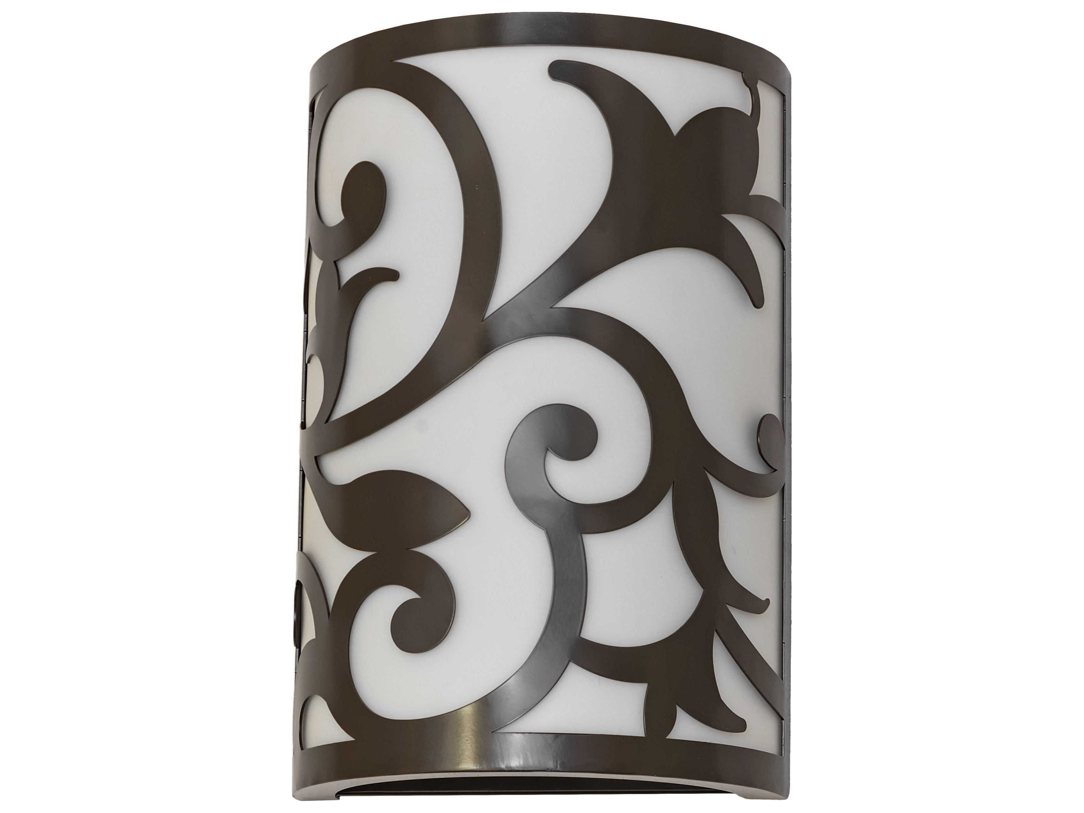 Meyda Rickard 2-Light Rail Bronze Wall Sconce