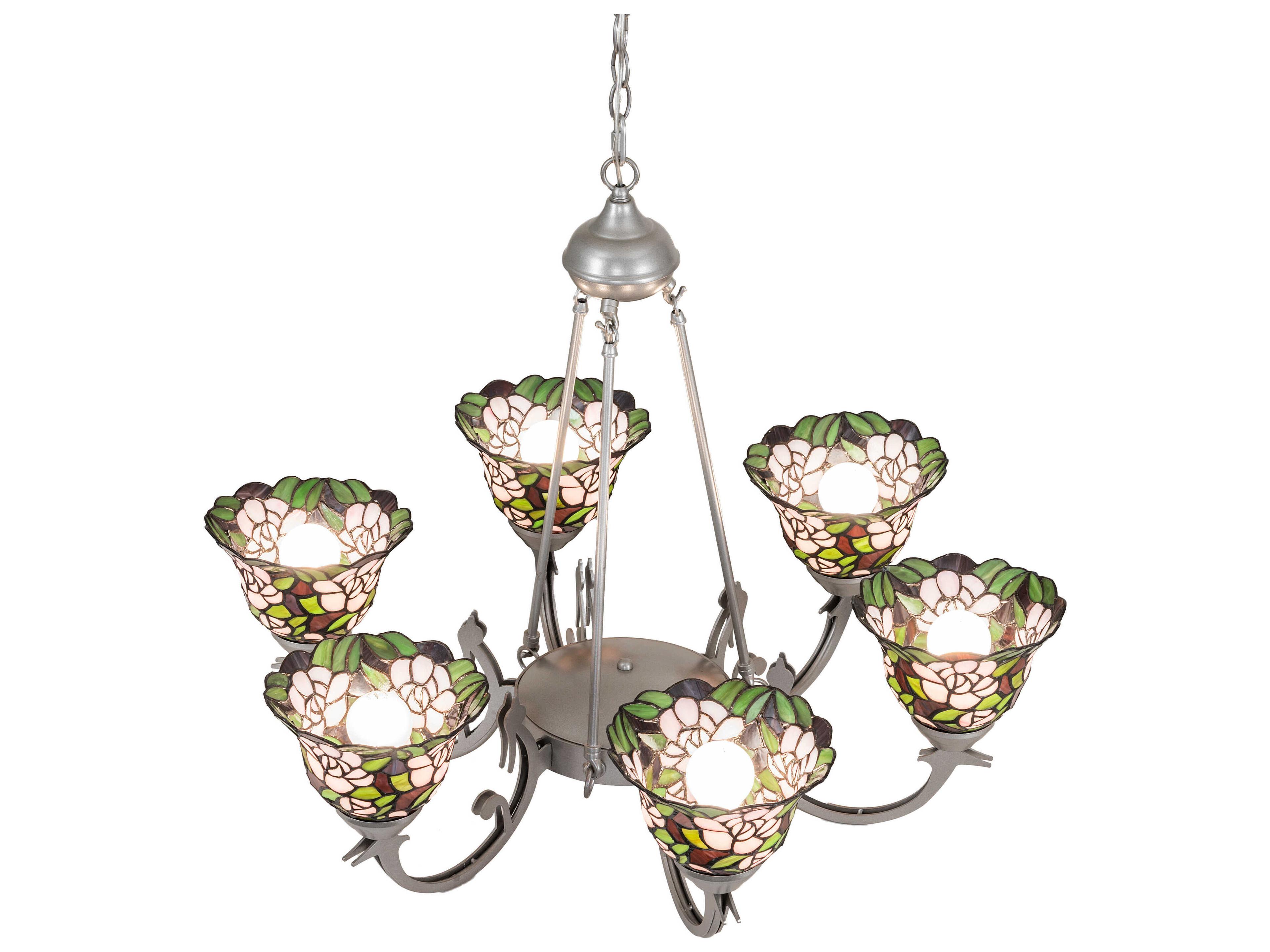 Meyda Begonia 6-Light Light Sandstone Chandelier