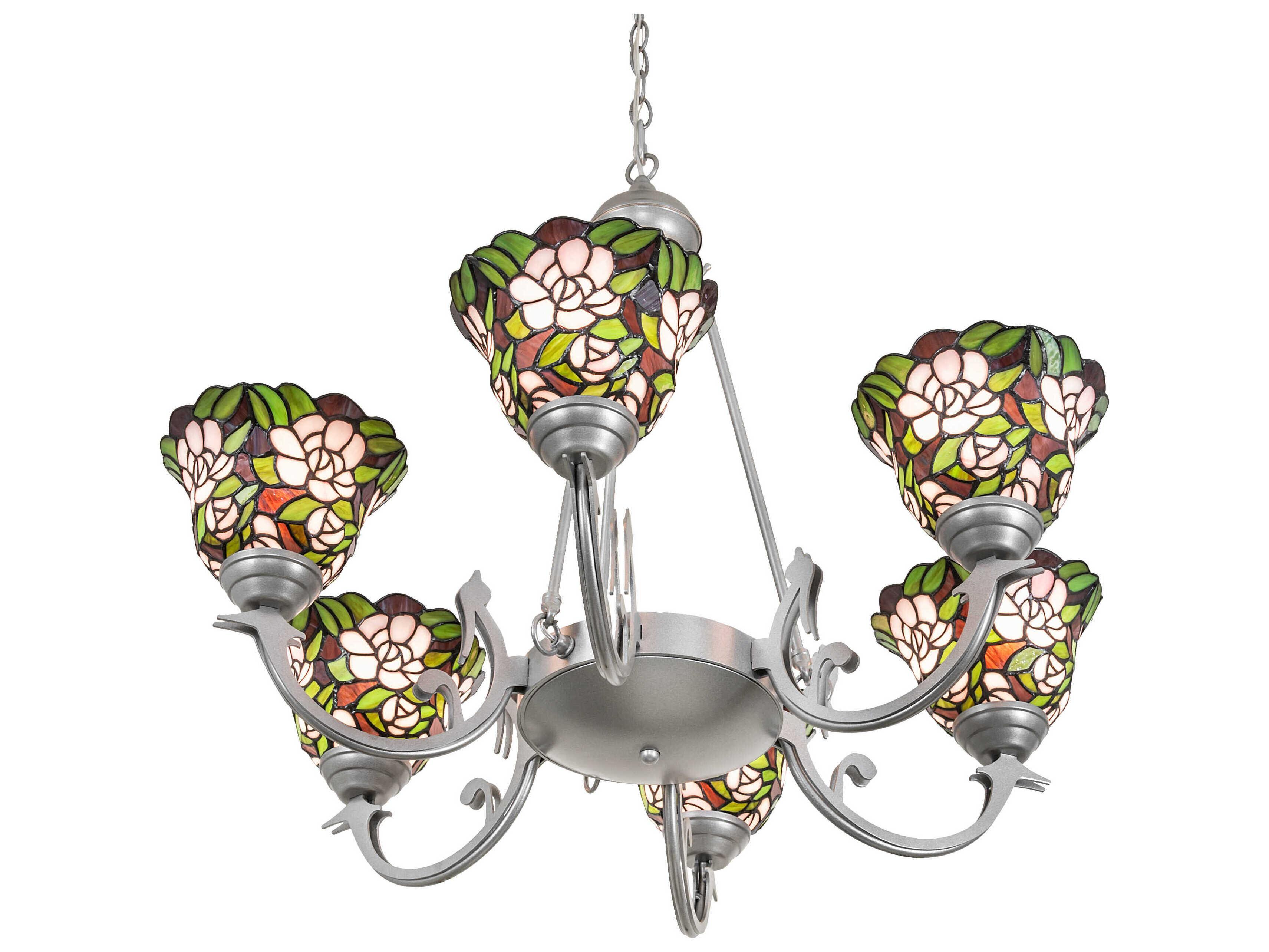 Meyda Begonia 6-Light Light Sandstone Chandelier