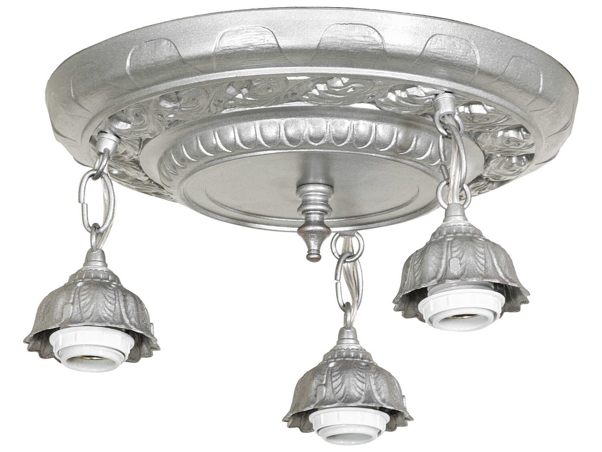Meyda Victorian 3-Light Light Sandstone Semi Flush Mount