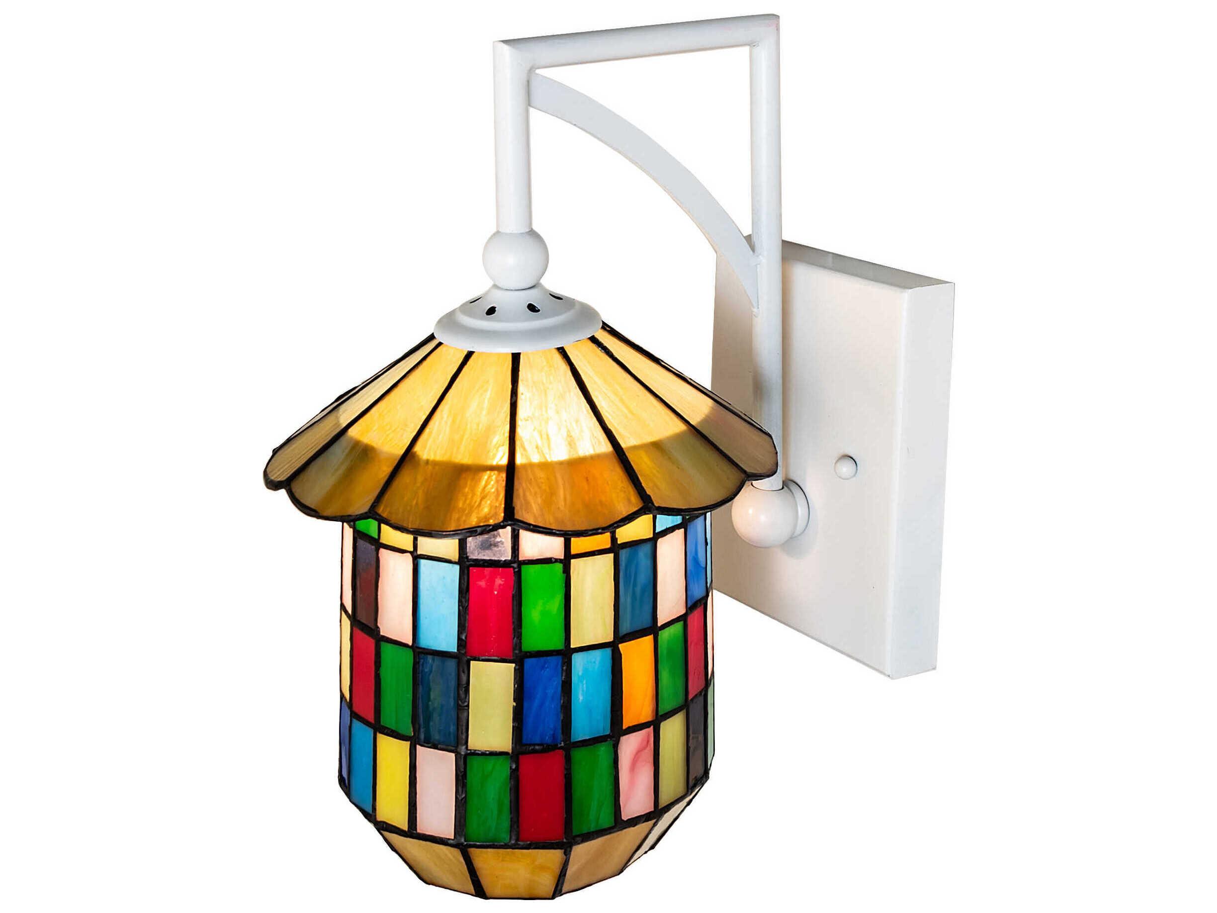 Meyda Meyer 1-Light White Wall Sconce