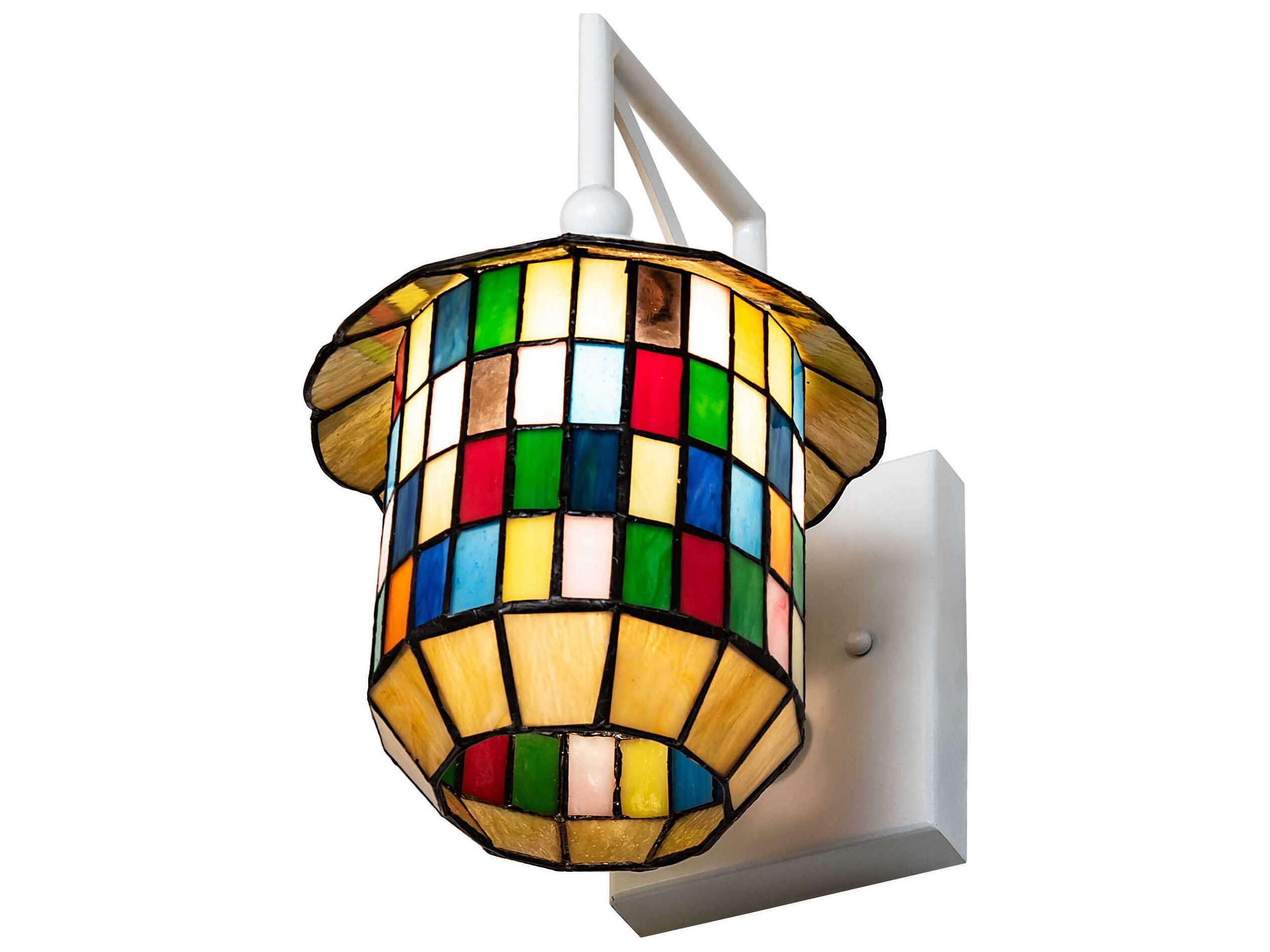 Meyda Meyer 1-Light White Wall Sconce