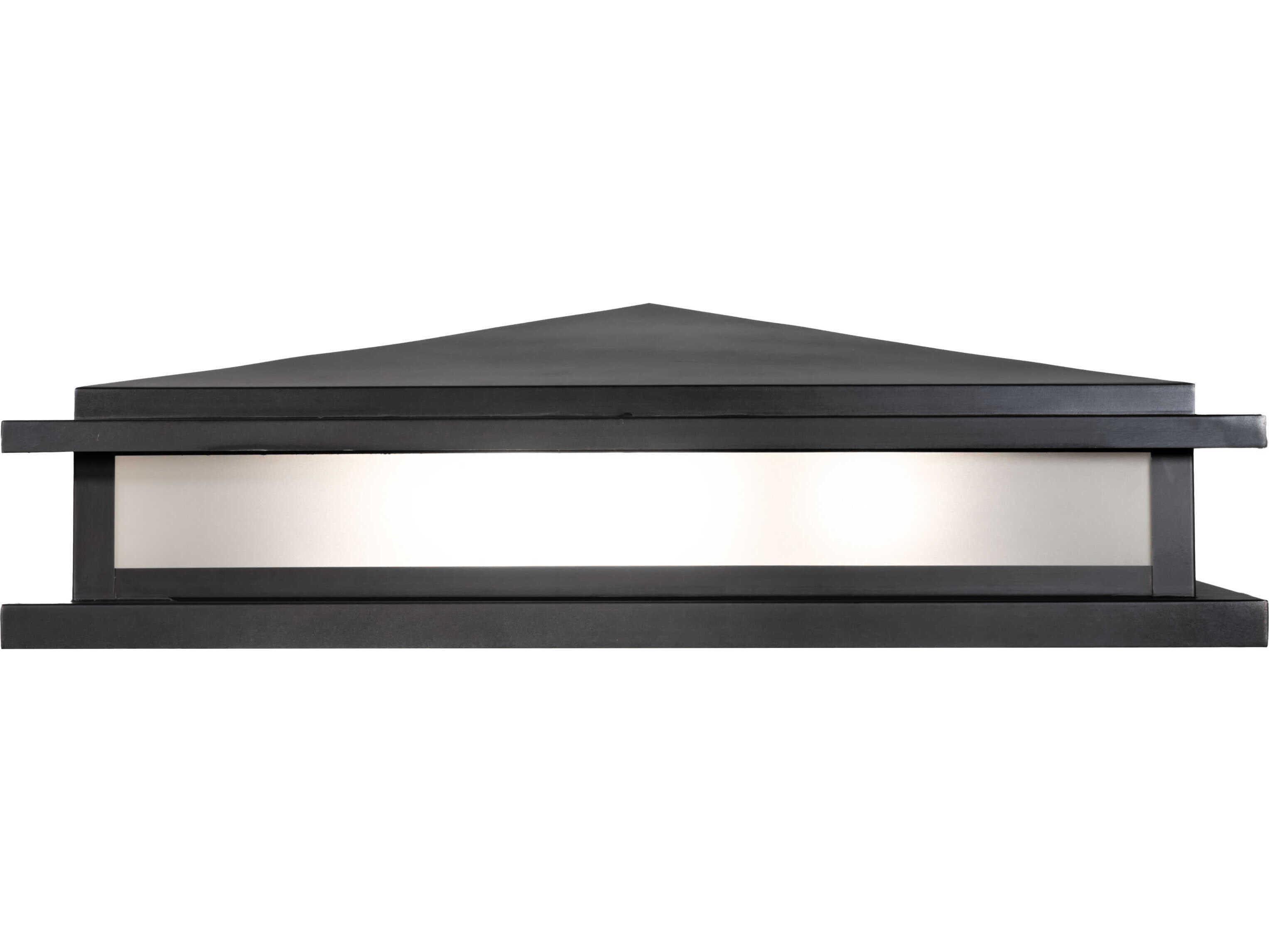 Meyda Seneca 8-Light Black Patina Outdoor Pier Mount