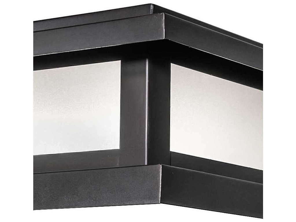 Meyda Seneca 8-Light Black Patina Outdoor Pier Mount