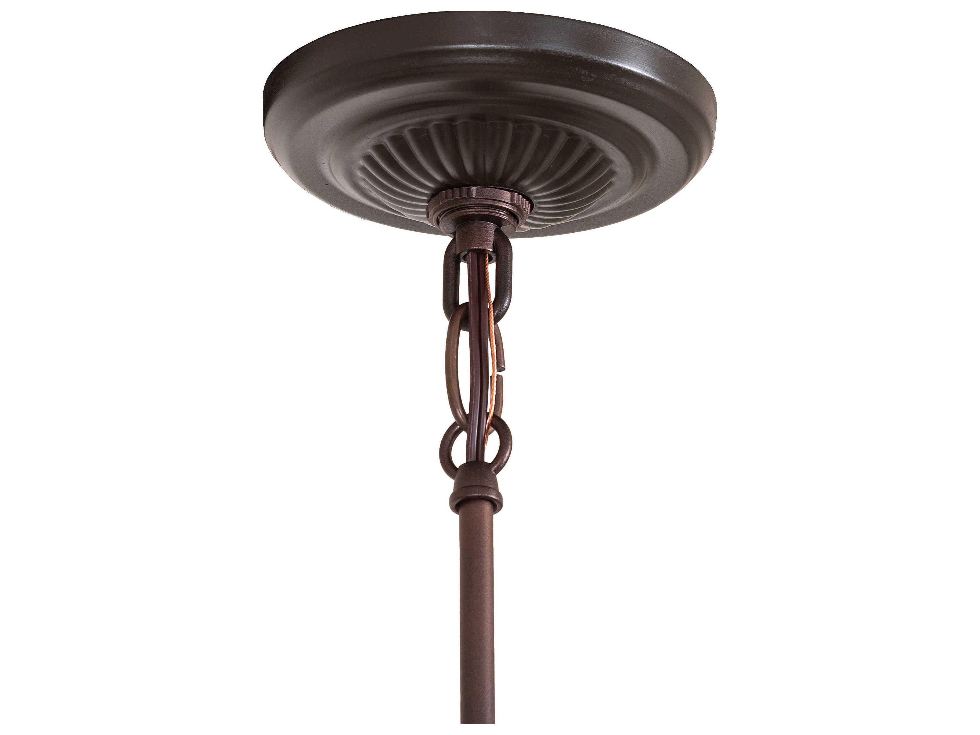 Meyda Tiffany Pond Lily 1-Light Bronze Traditional Mini Pendant