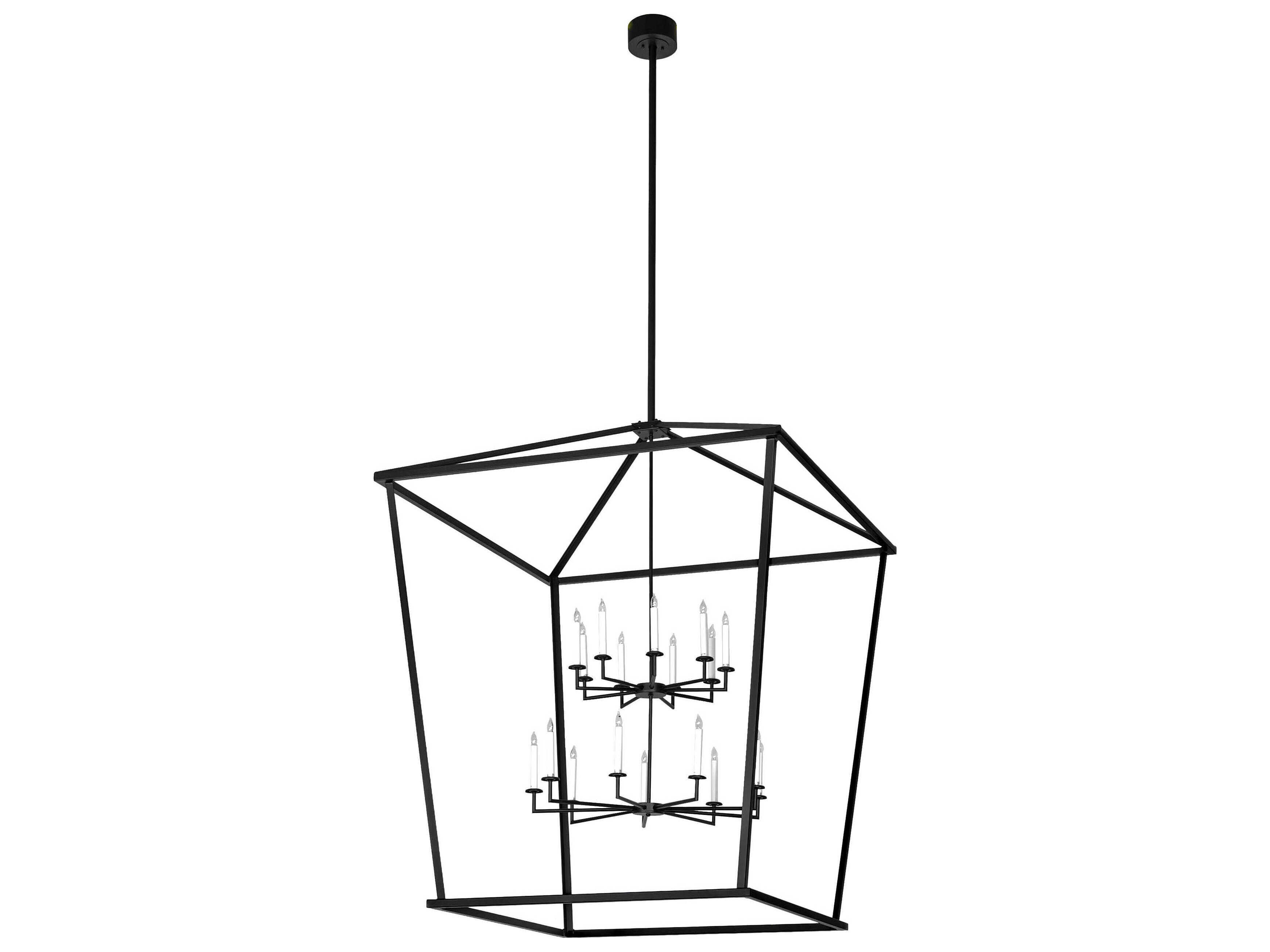 Meyda Kitzi 18-Light Flat Black Chandelier