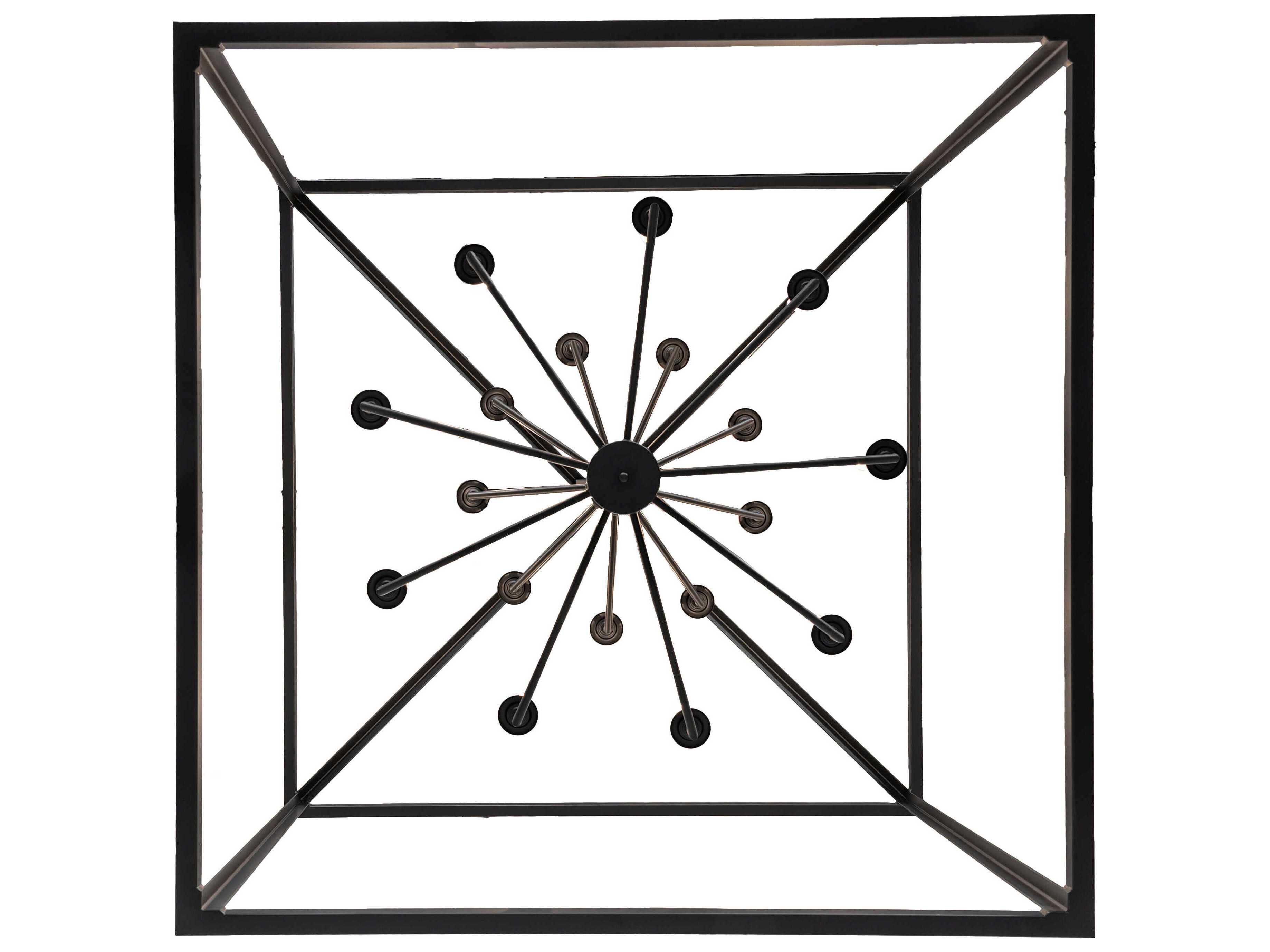 Meyda Kitzi 18-Light Flat Black Chandelier