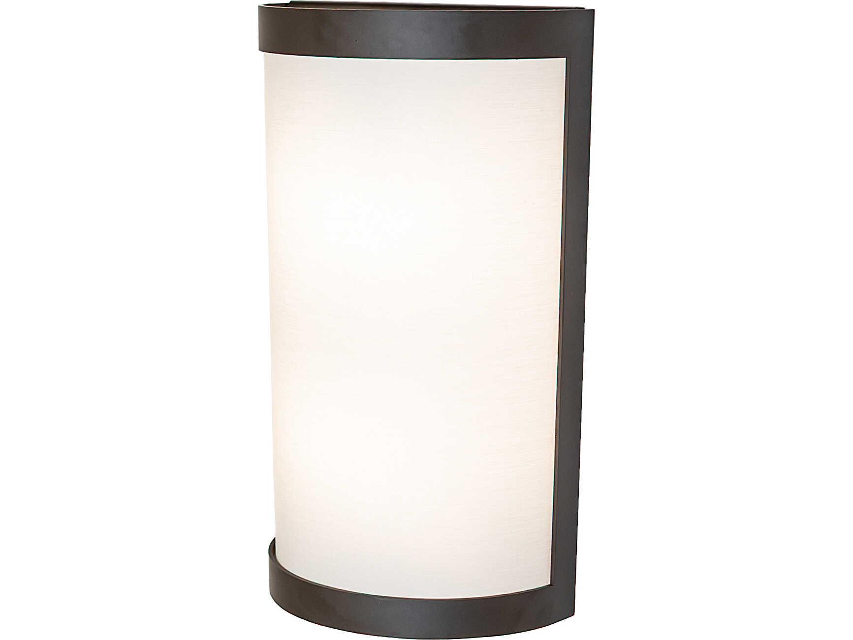 Meyda Cilindro 2-Light Natural Hardbacked Textrene Bronze Wall Sconce