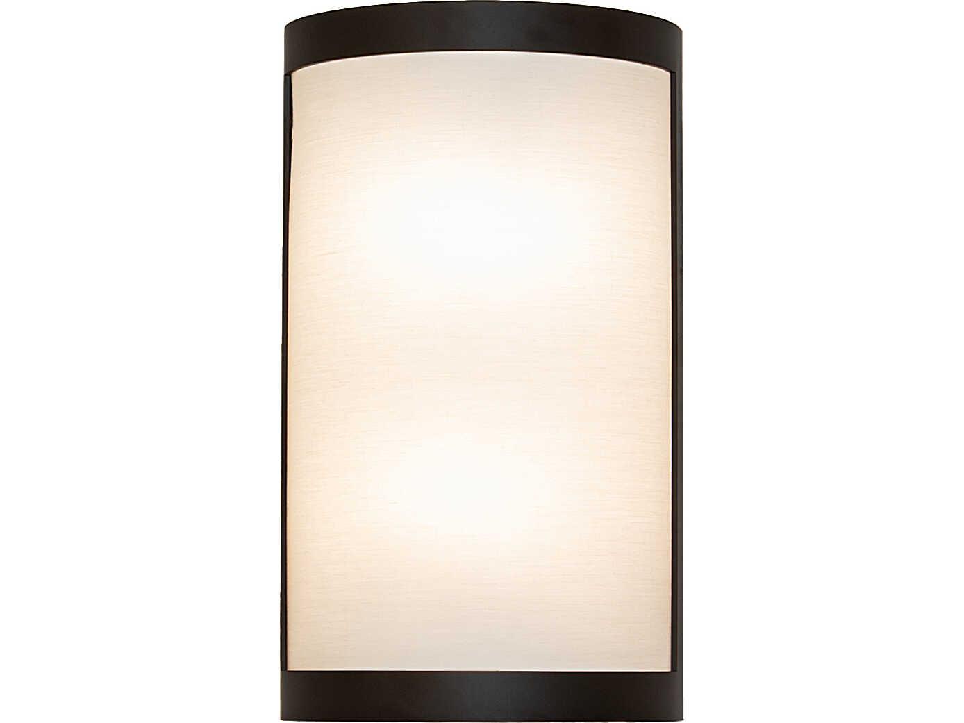 Meyda Cilindro 2-Light Natural Hardbacked Textrene Bronze Wall Sconce