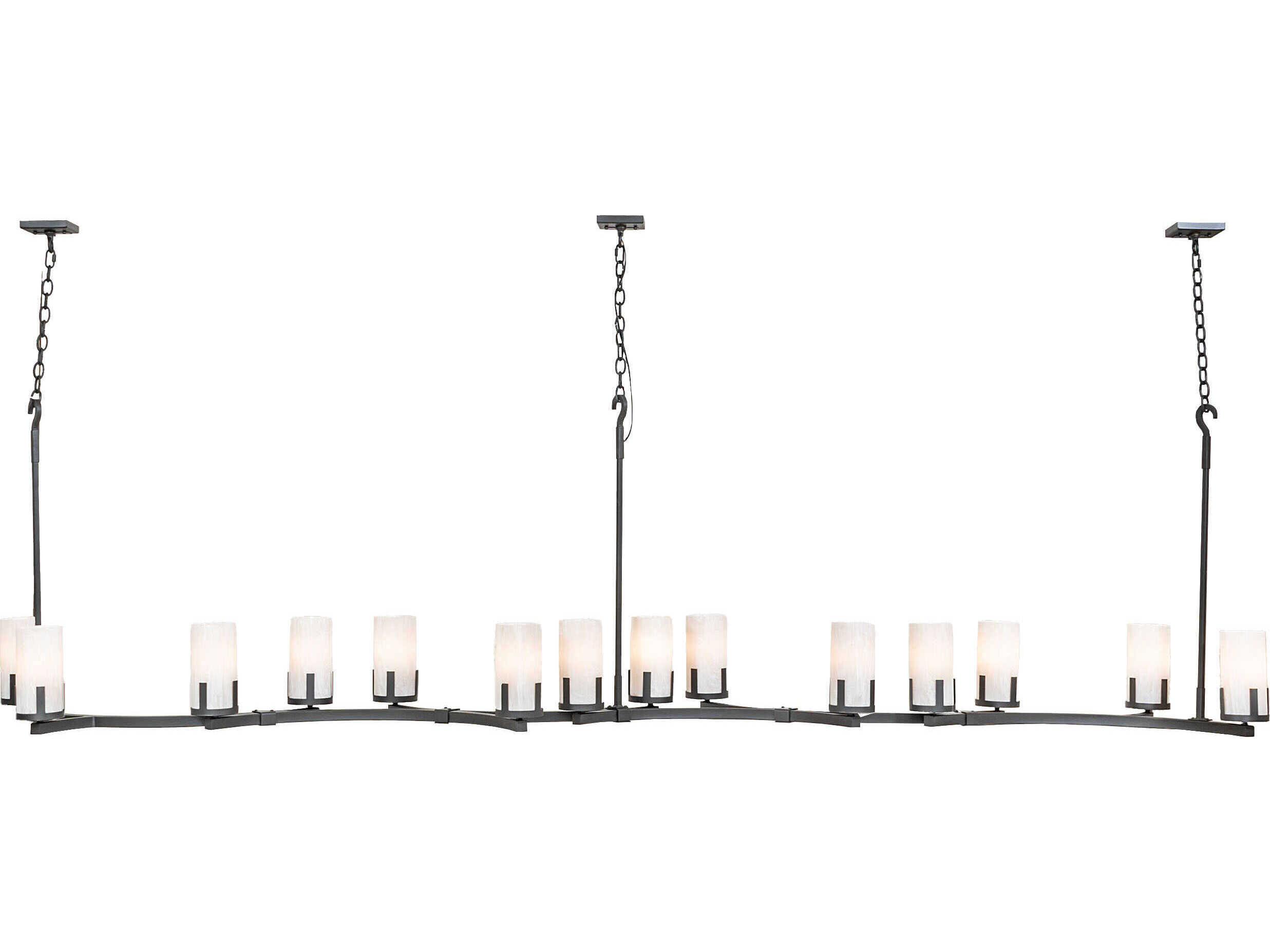 Meyda Cero 14-Light Charred Iron Island Pendant