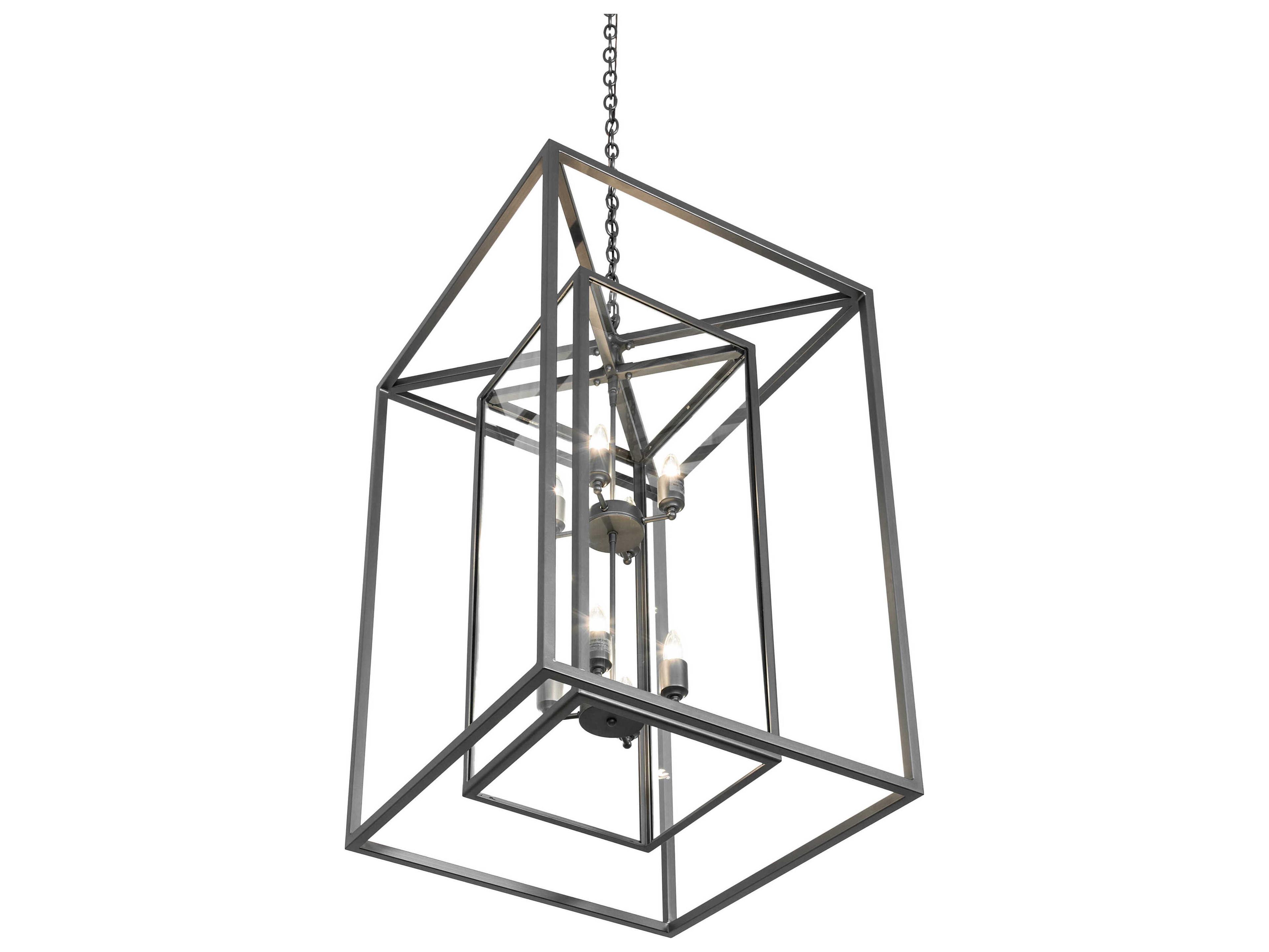 Meyda Kitzi Box 8-Light Wrought Iron Pendant