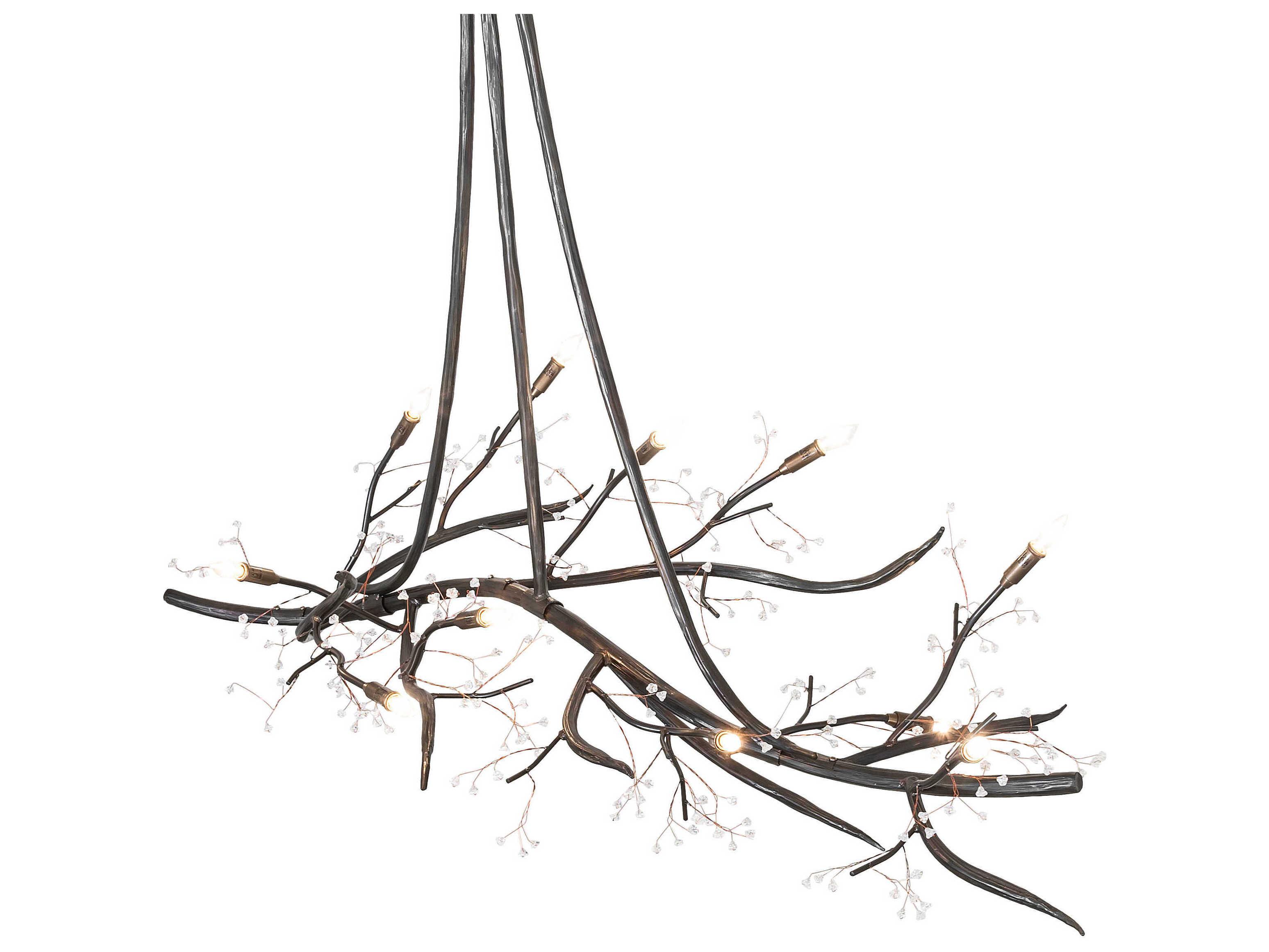 Meyda Winter Solstice 11-Light Dark Burnished Antique Copper Island Pendant