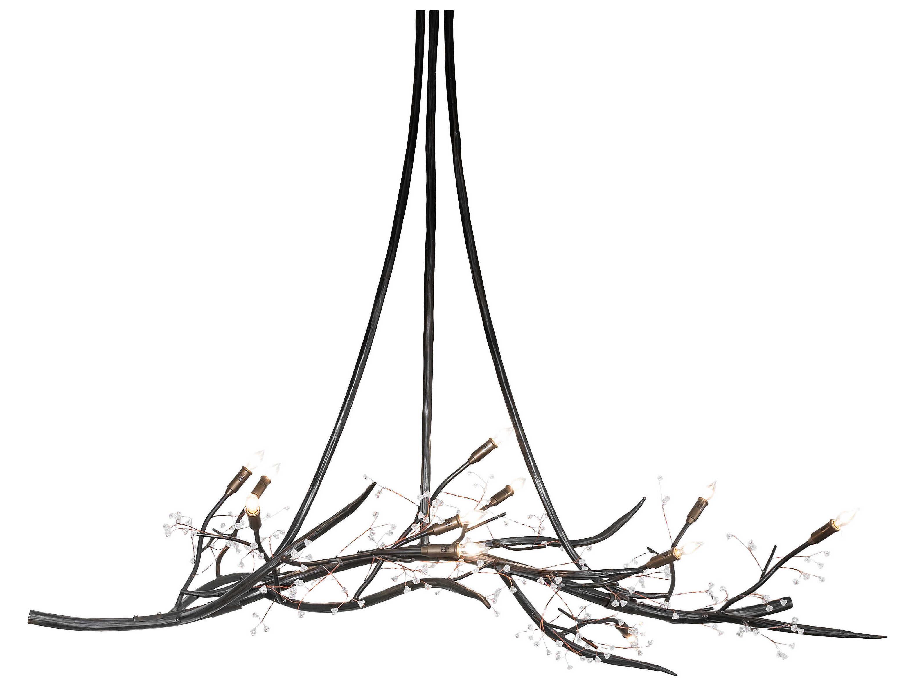 Meyda Winter Solstice 11-Light Dark Burnished Antique Copper Island Pendant