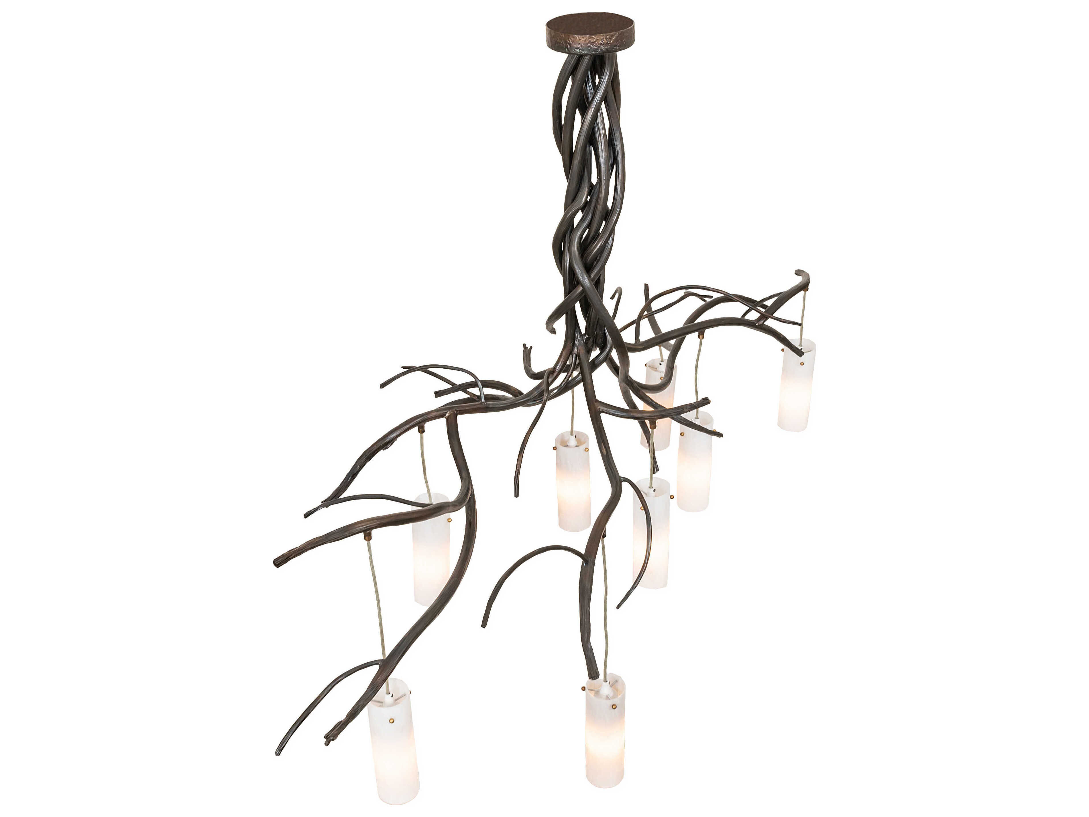 Meyda Winter Solstice 8-Light Dark Burnished Antique Copper Island Pendant