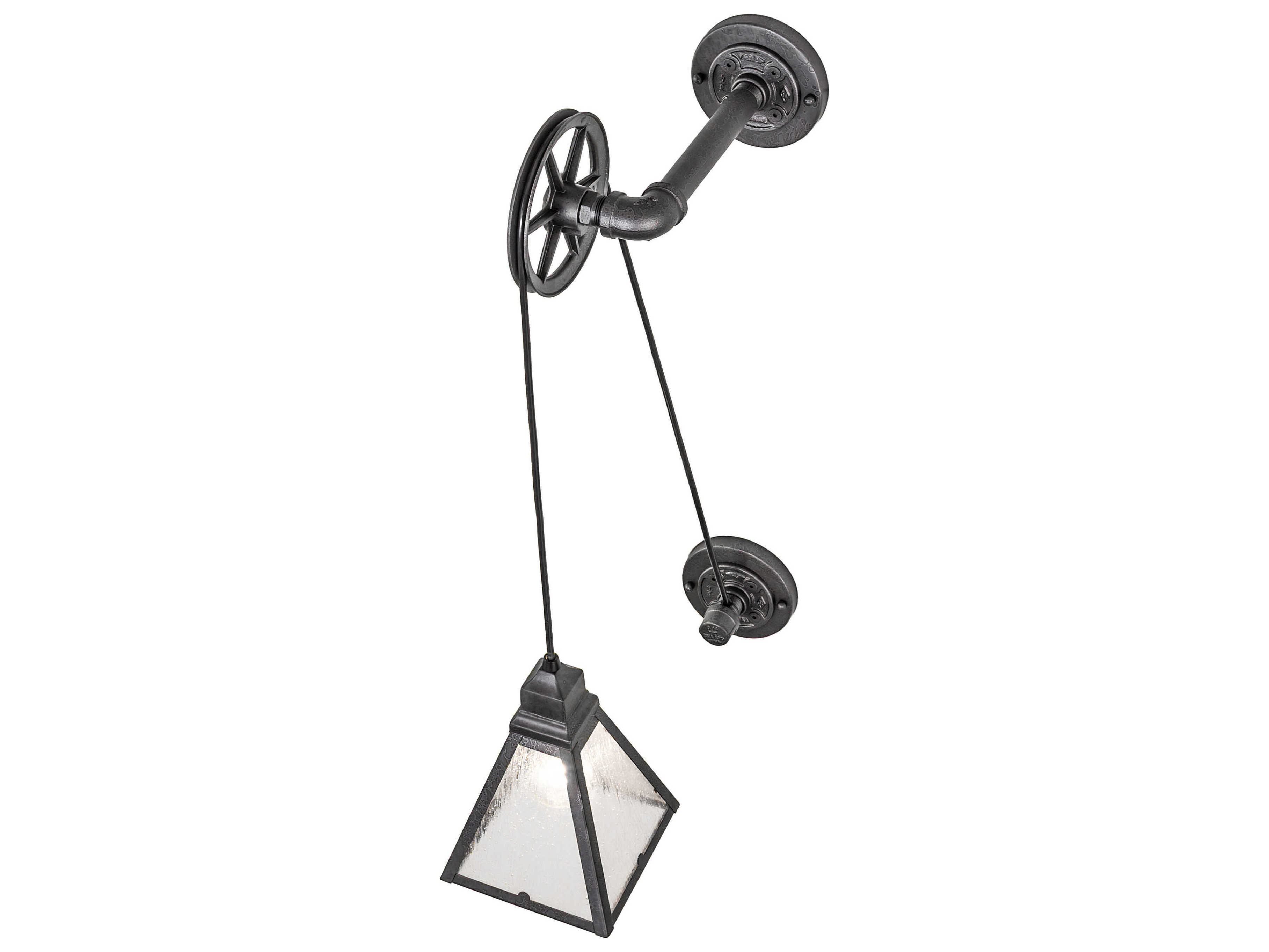 Meyda Arnage Barlett 1-Light Old Wrought Iron Wall Sconce