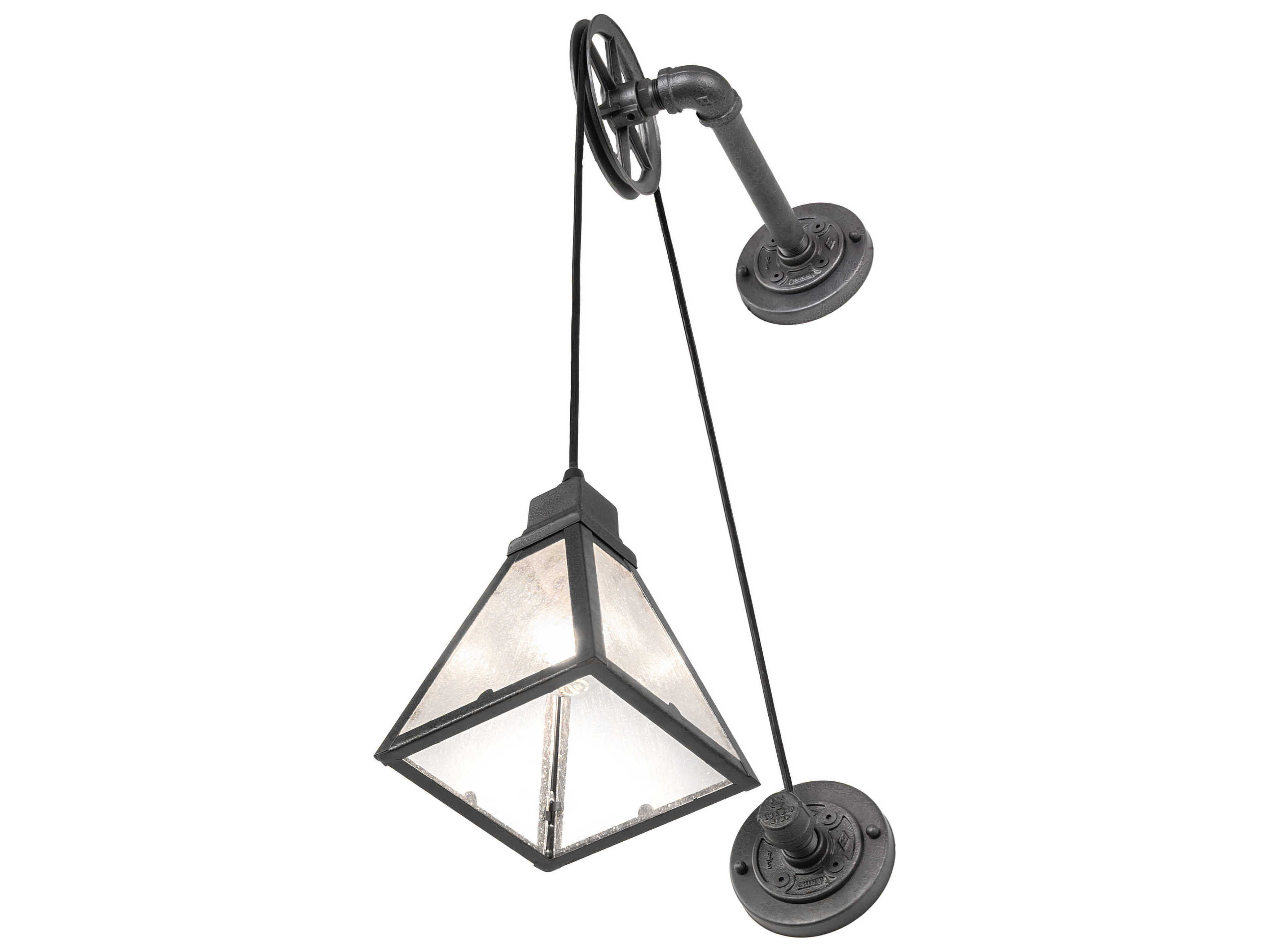 Meyda Arnage Barlett 1-Light Old Wrought Iron Wall Sconce