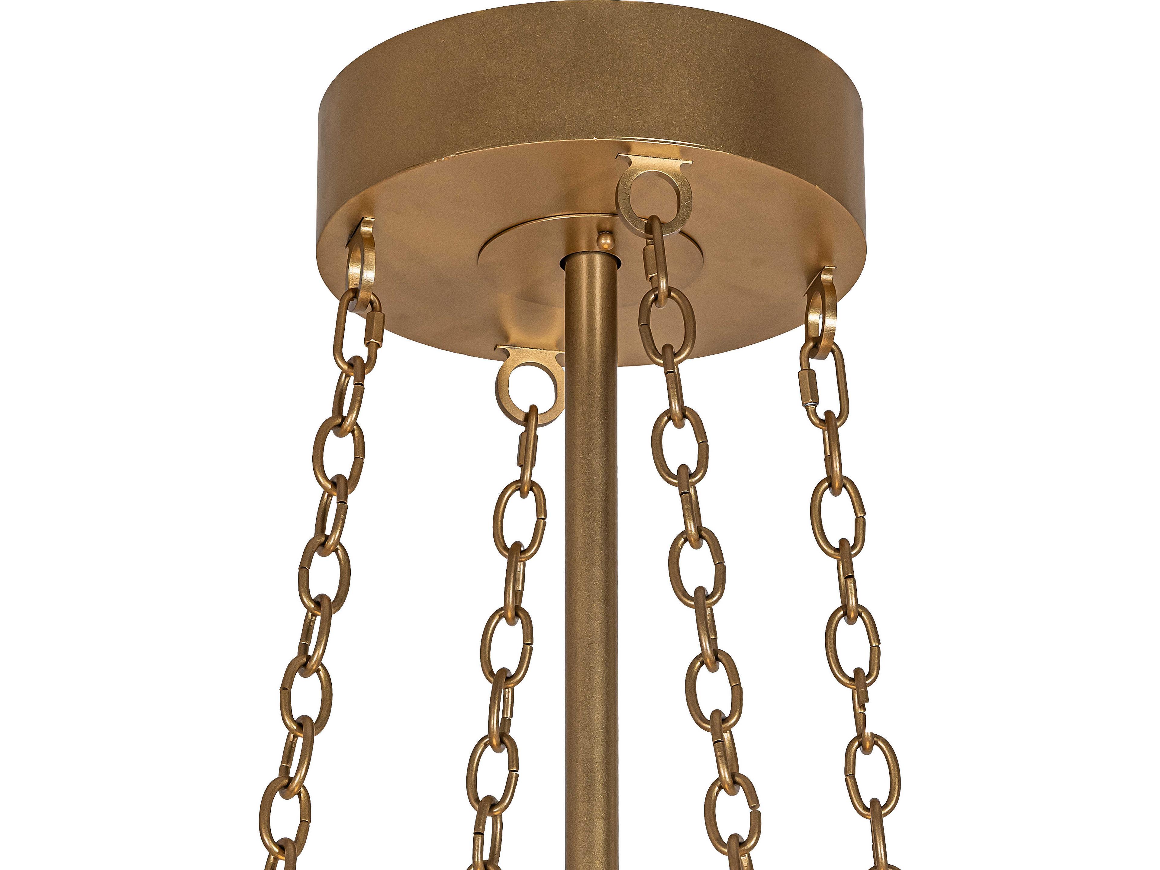 Meyda Jayne 16-Light White statuario Idalight Gold Tiered Pendant