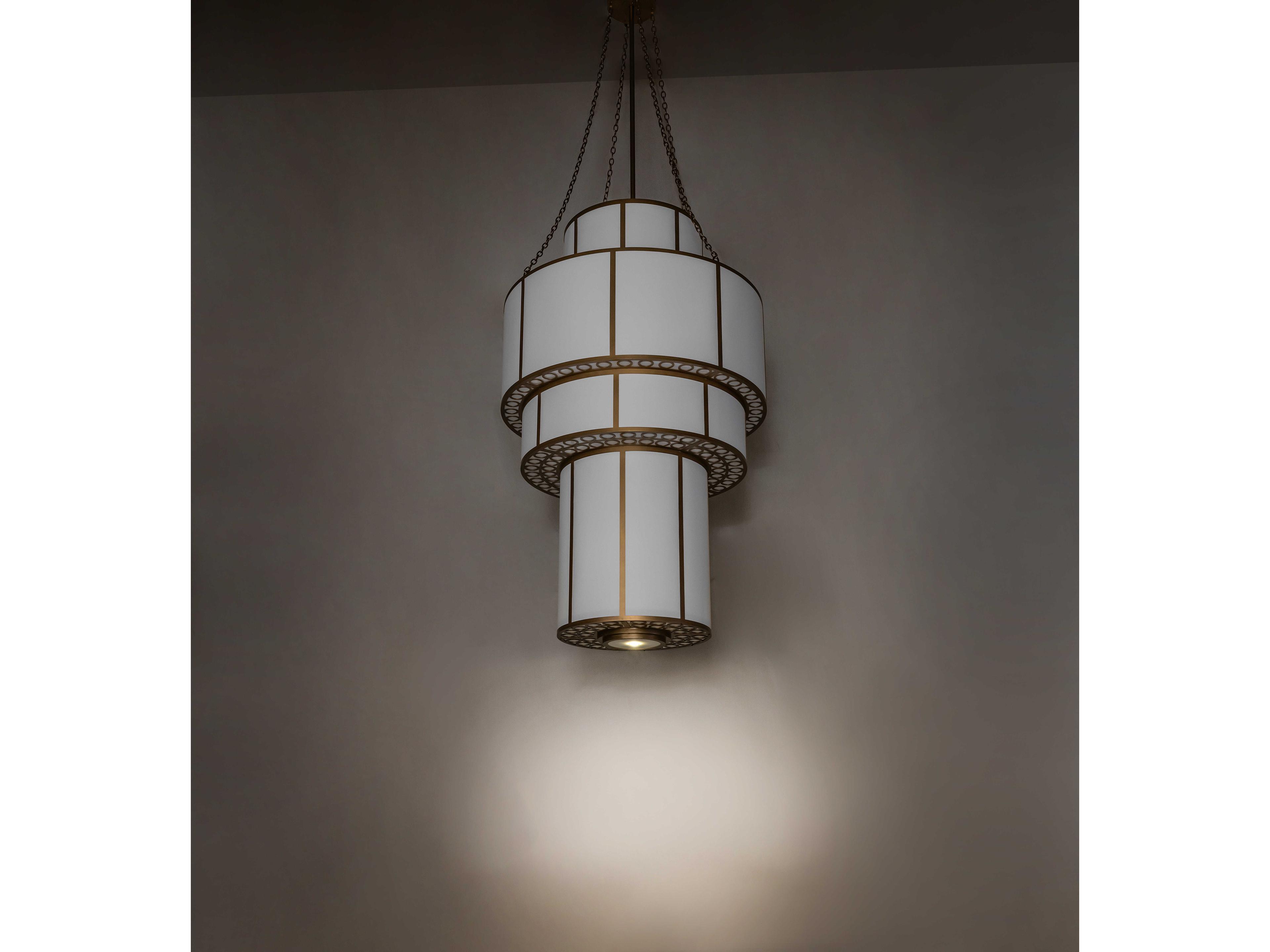 Meyda Jayne 16-Light White statuario Idalight Gold Tiered Pendant