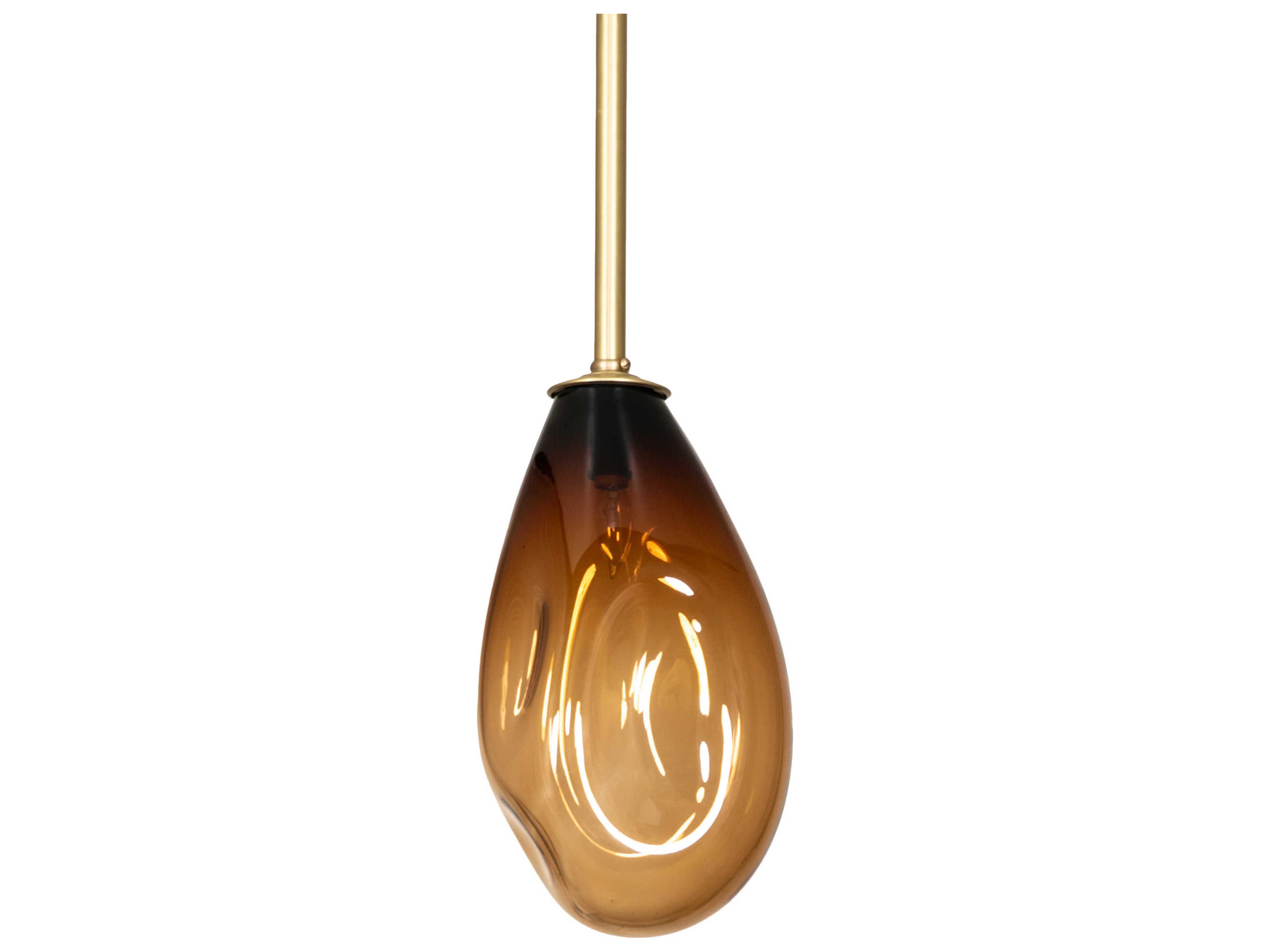Meyda Celine 1-Light Brushed Brass Mini Pendant