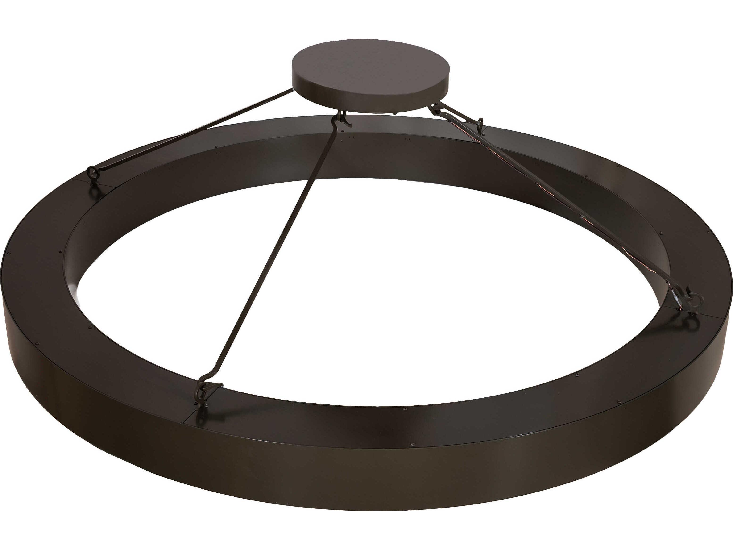 Meyda Loxley Escabroso 16-Light Rail Bronze Semi Flush Mount