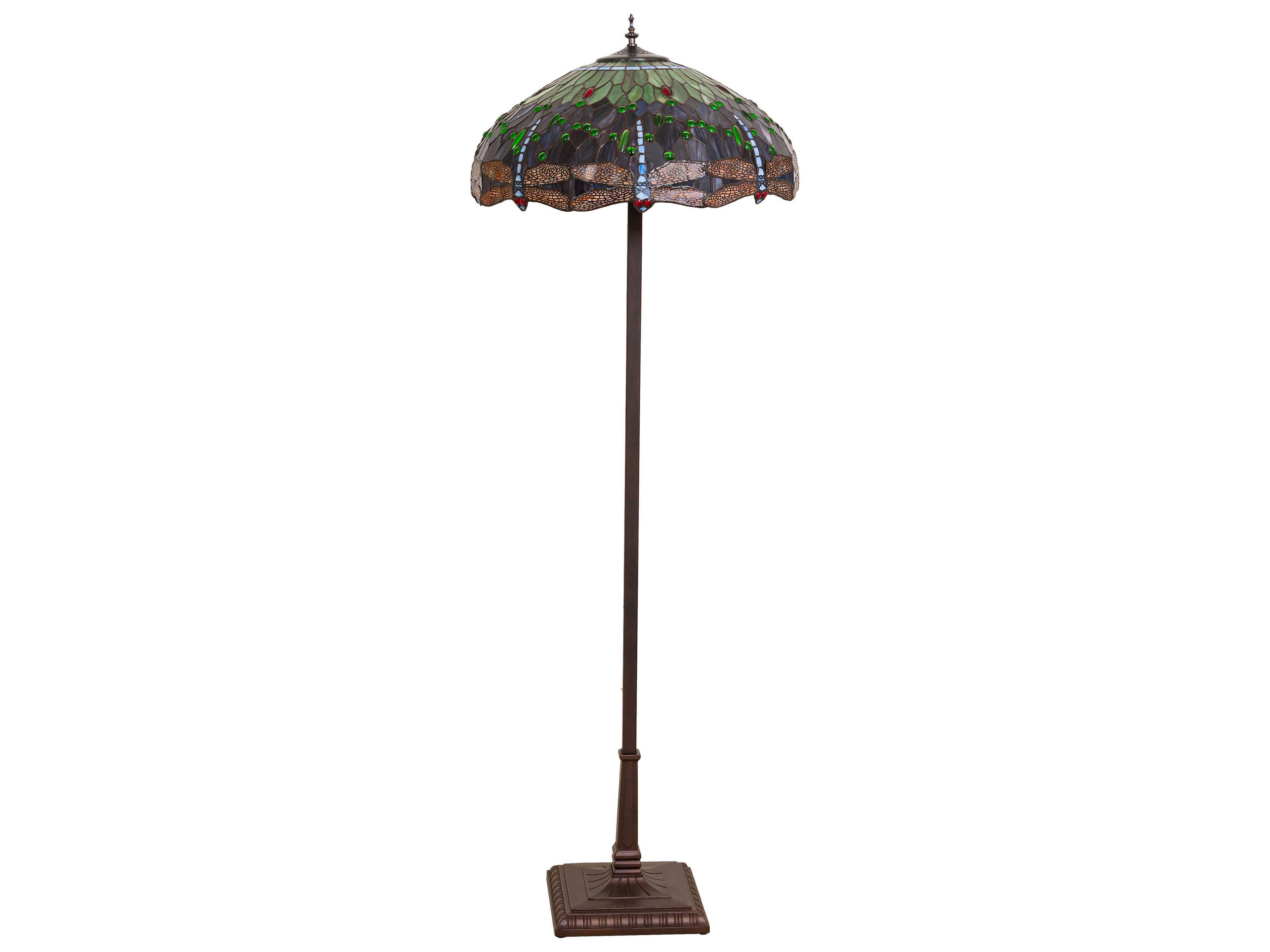 Meyda Tiffany Hanginghead Dragonfly  Floor Lamp
