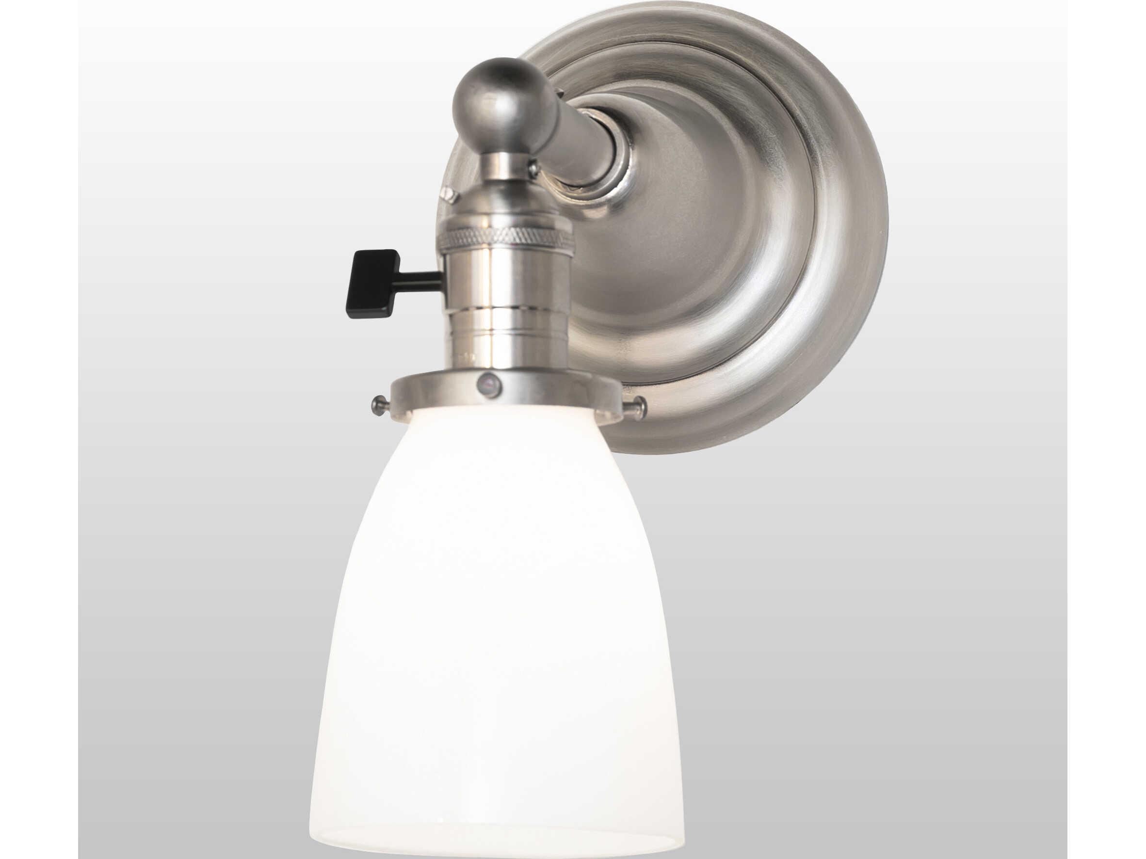 Meyda Revival 1-Light Nickel Wall Sconce