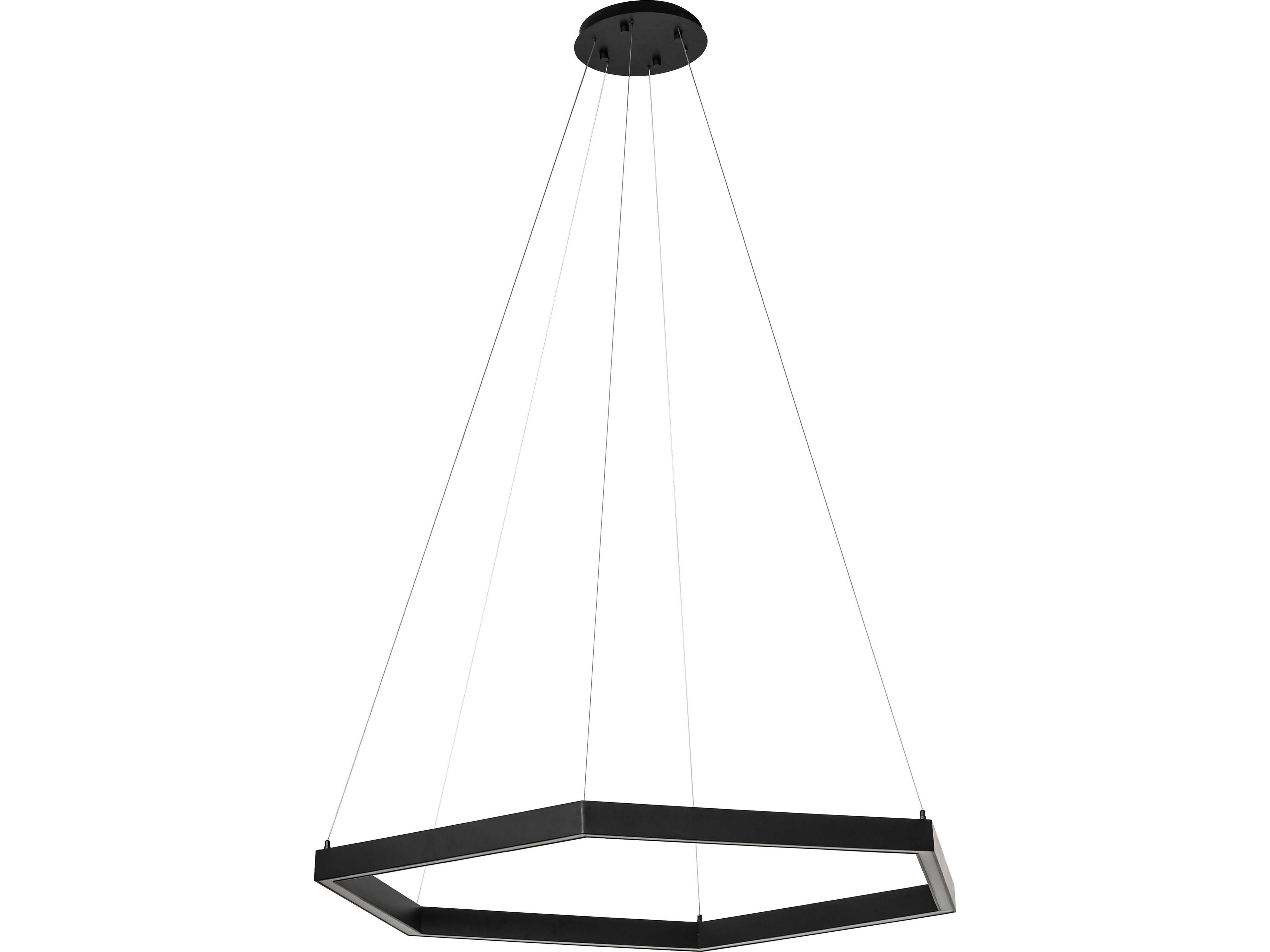 Meyda Anillo Statuario Idalight Black Geometric Pendant