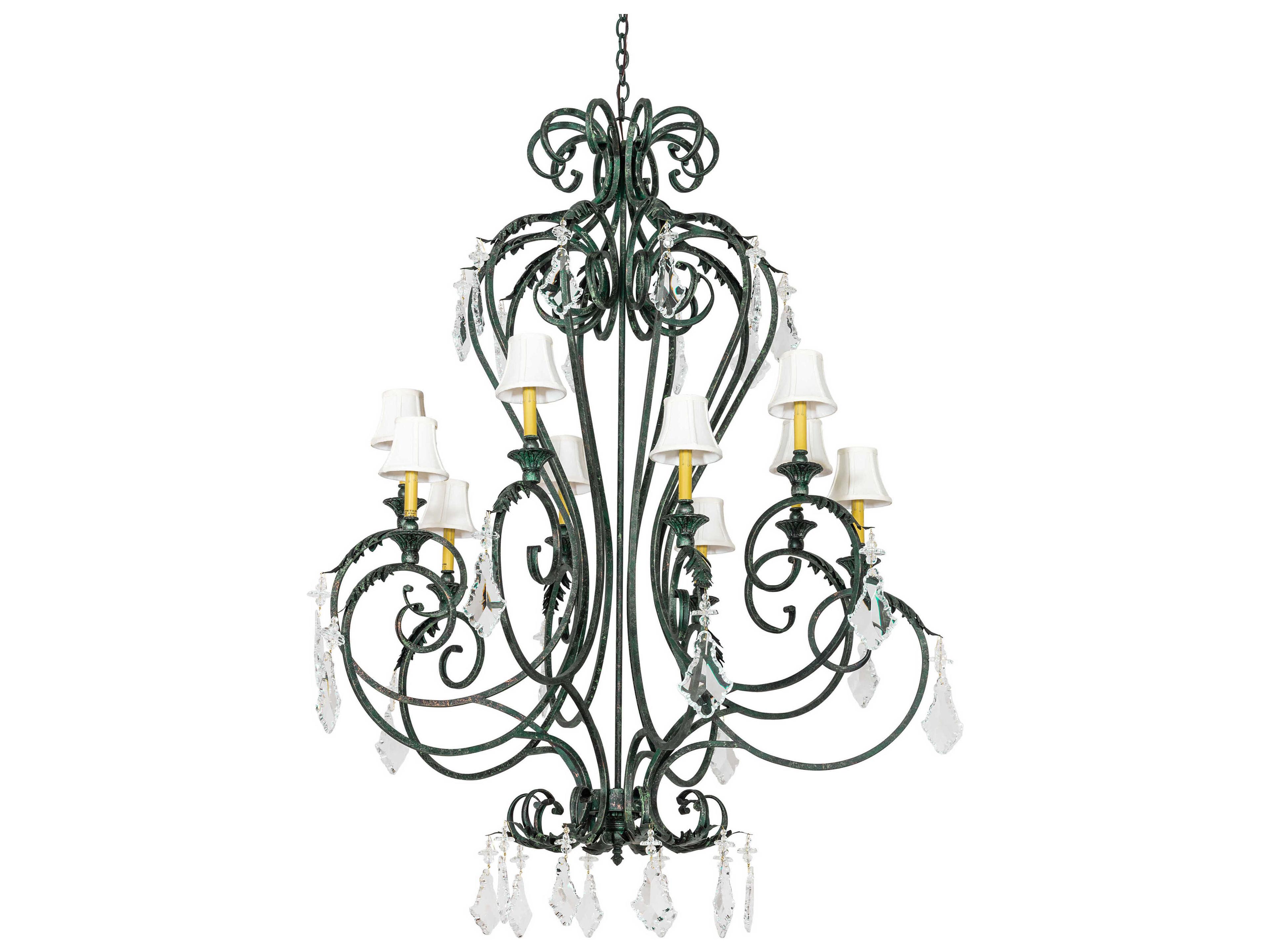 Meyda Josephine 10-Light Golden Verde Chandelier