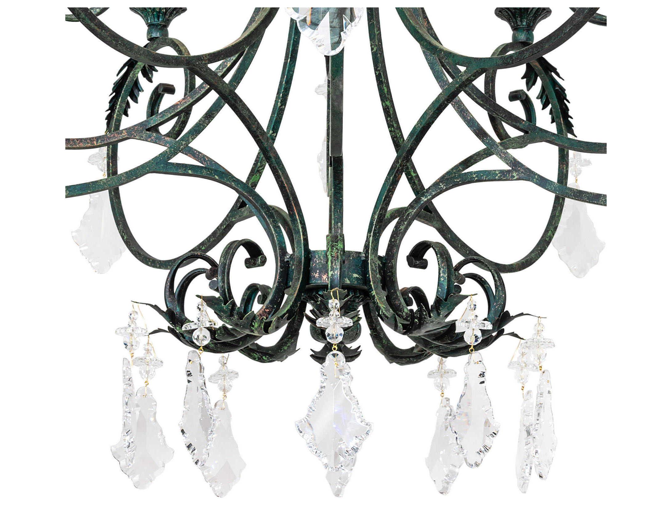 Meyda Josephine 10-Light Golden Verde Chandelier