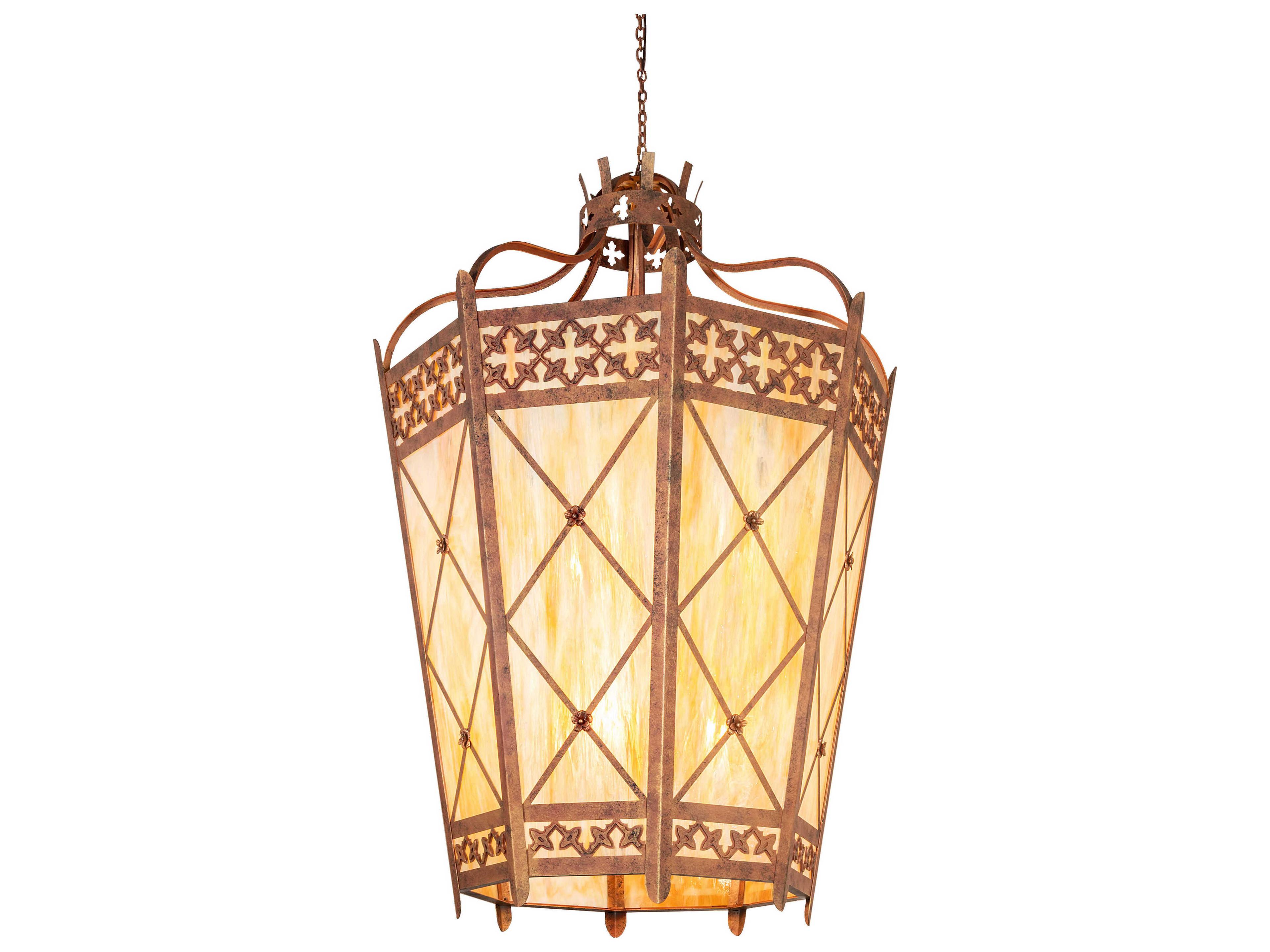 Meyda Cardiff 8-Light Autumn Leaf Pendant