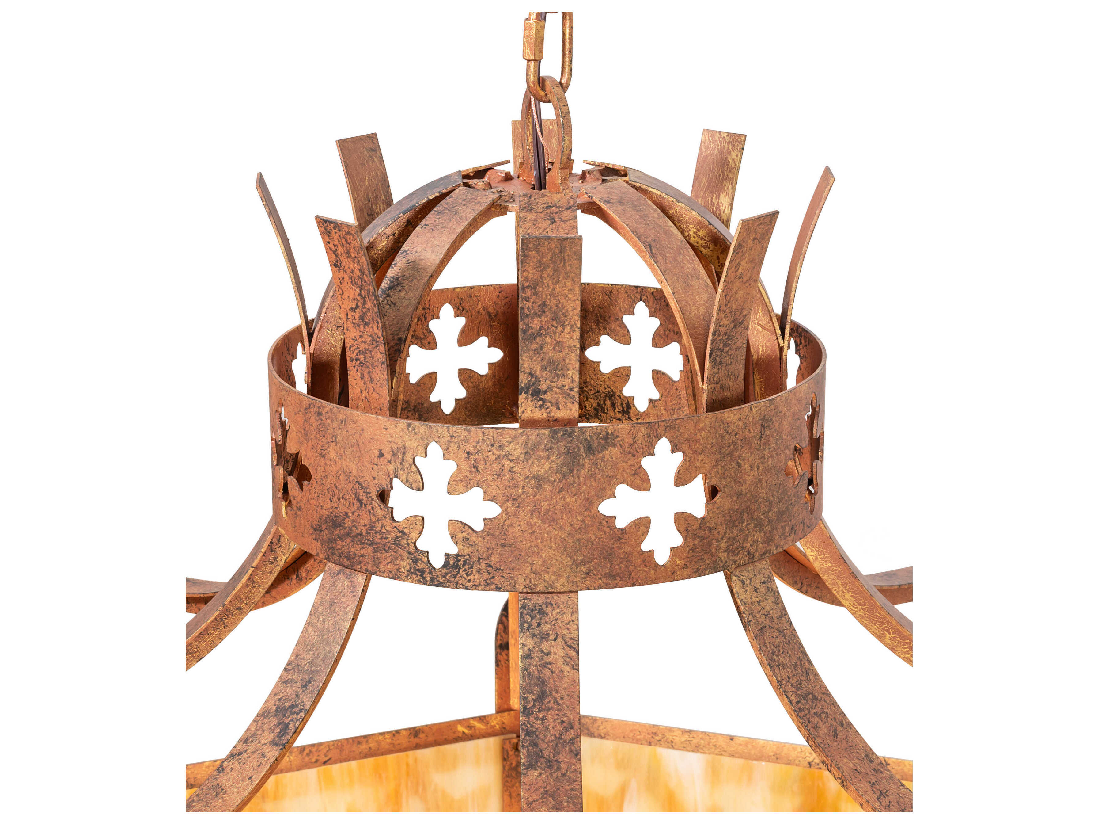 Meyda Cardiff 8-Light Autumn Leaf Pendant