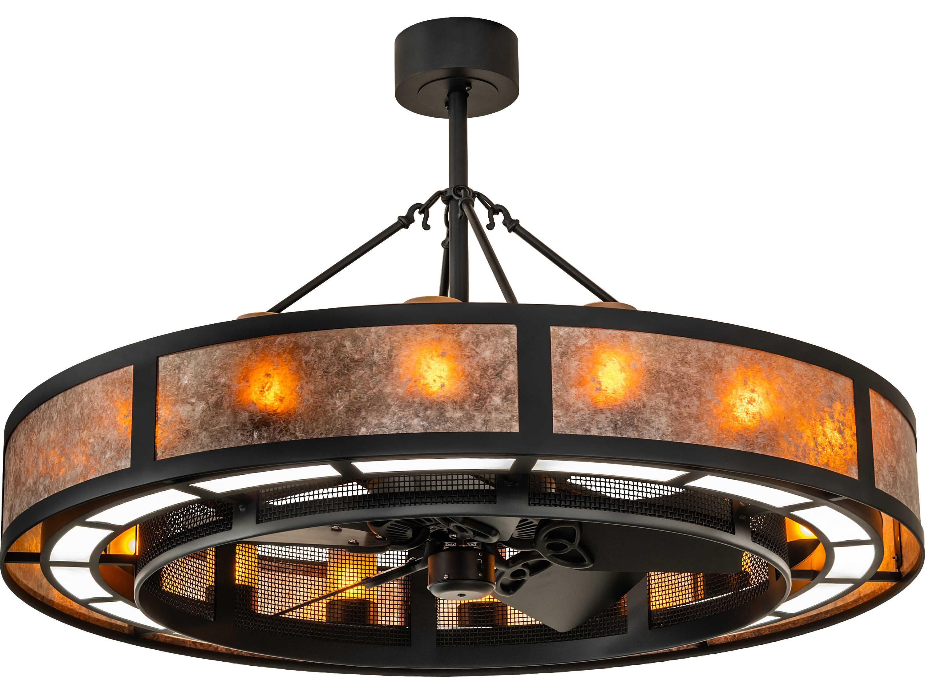 Meyda Smythe Craftsman Outdoor Ceiling Fans