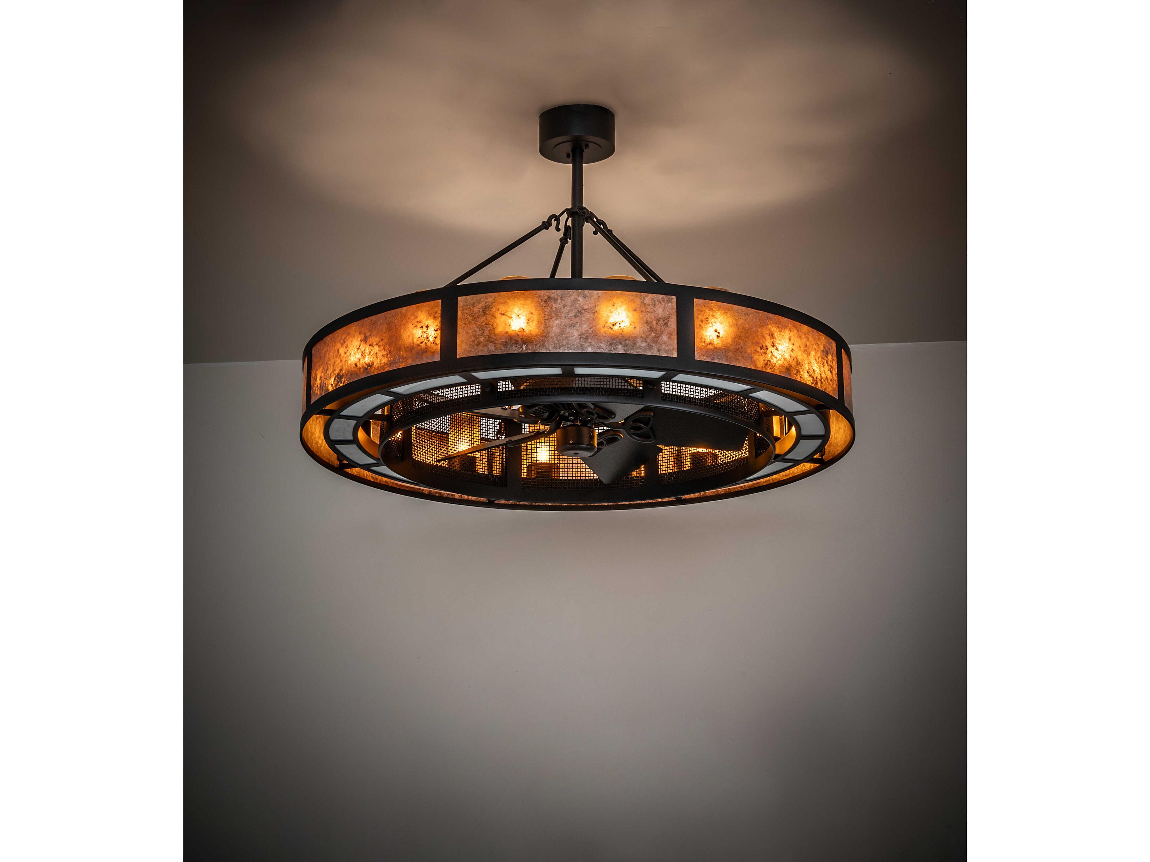 Meyda Smythe Craftsman Outdoor Ceiling Fans