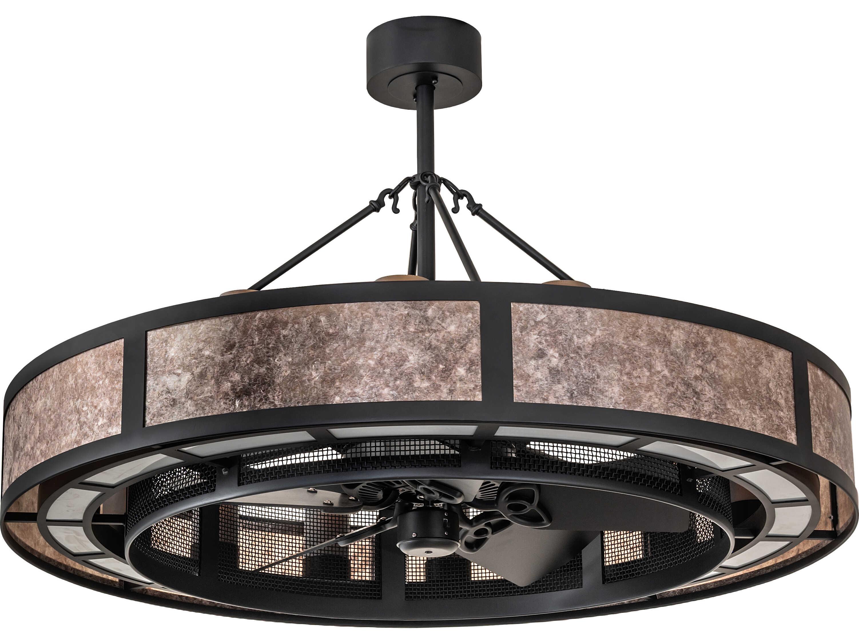 Meyda Smythe Craftsman Outdoor Ceiling Fans